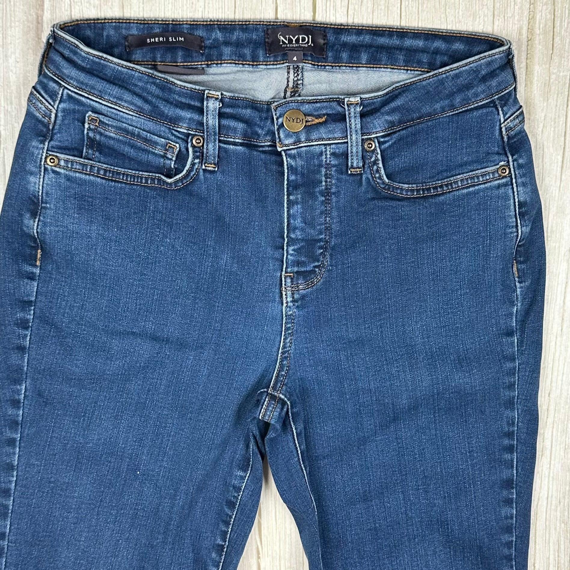 NYDJ 'Sheri Slim ' Blue Stretch Jeans-Size 4 US or 8 AU — photo 3 of 6