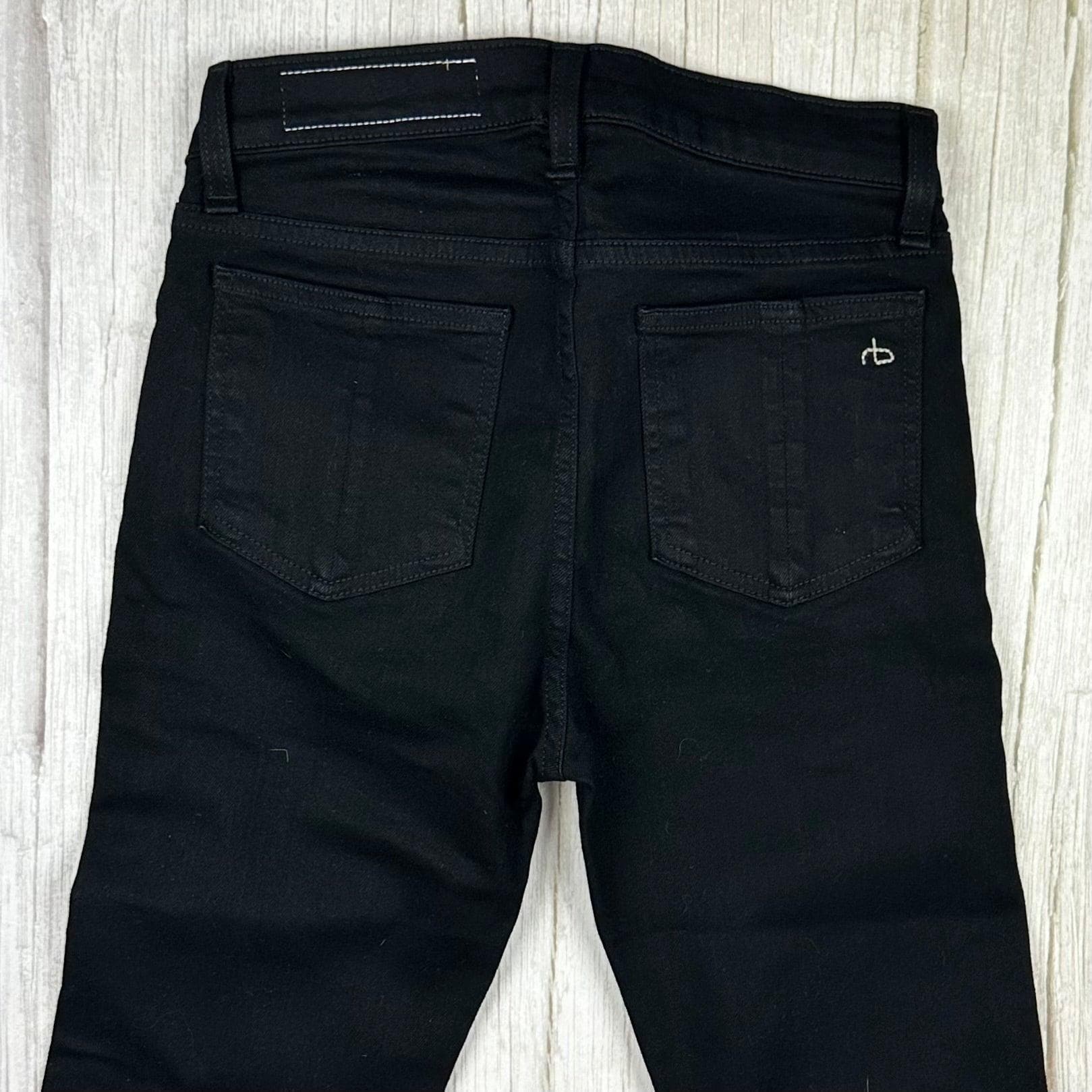 Rag & Bone '10 Inch Crop Flare' Black Jeans- Size 24 — photo 5 of 8