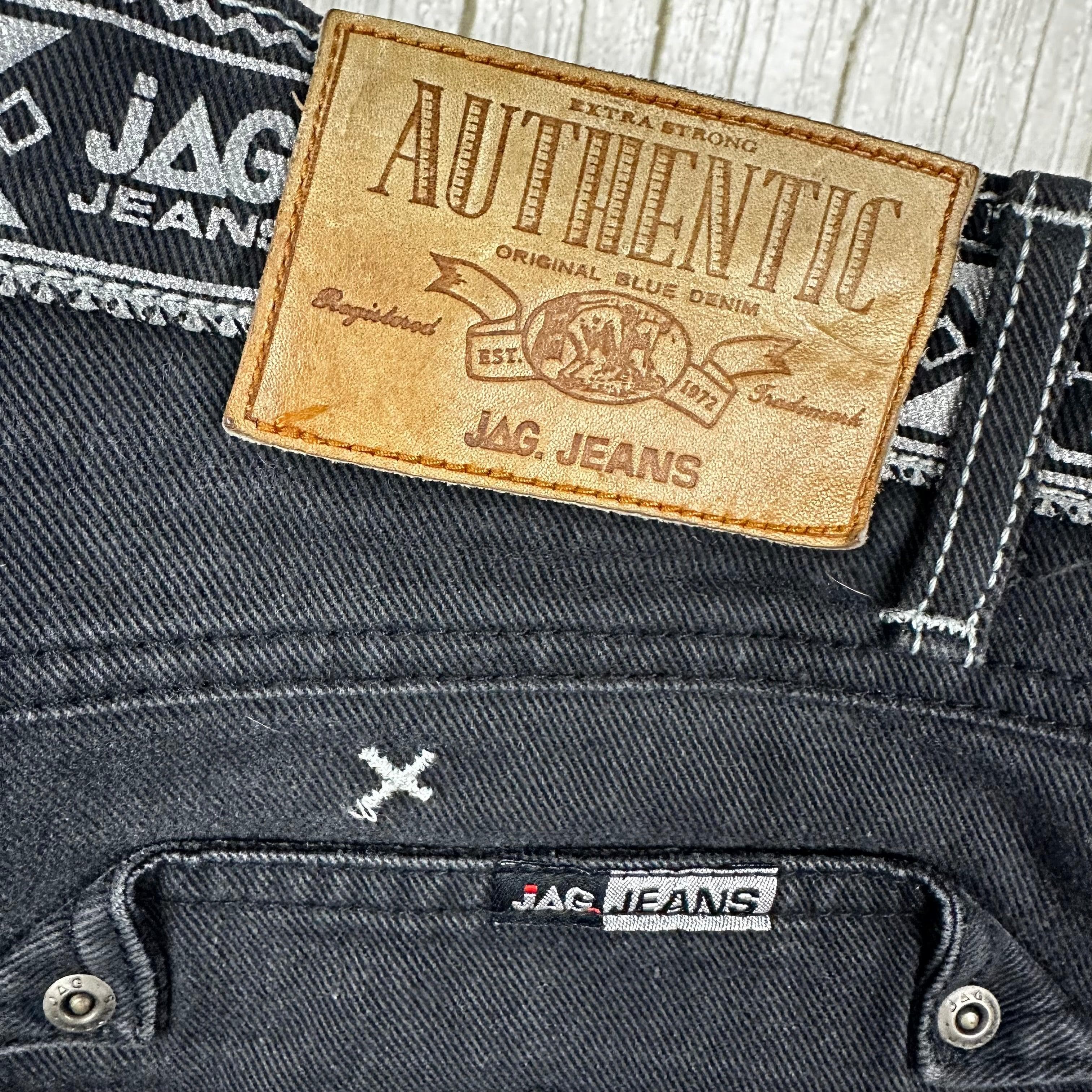 JAG Vintage 1980's Aust. Made Black Aztec Jeans - Suit Size 12/14 — photo 5 of 7