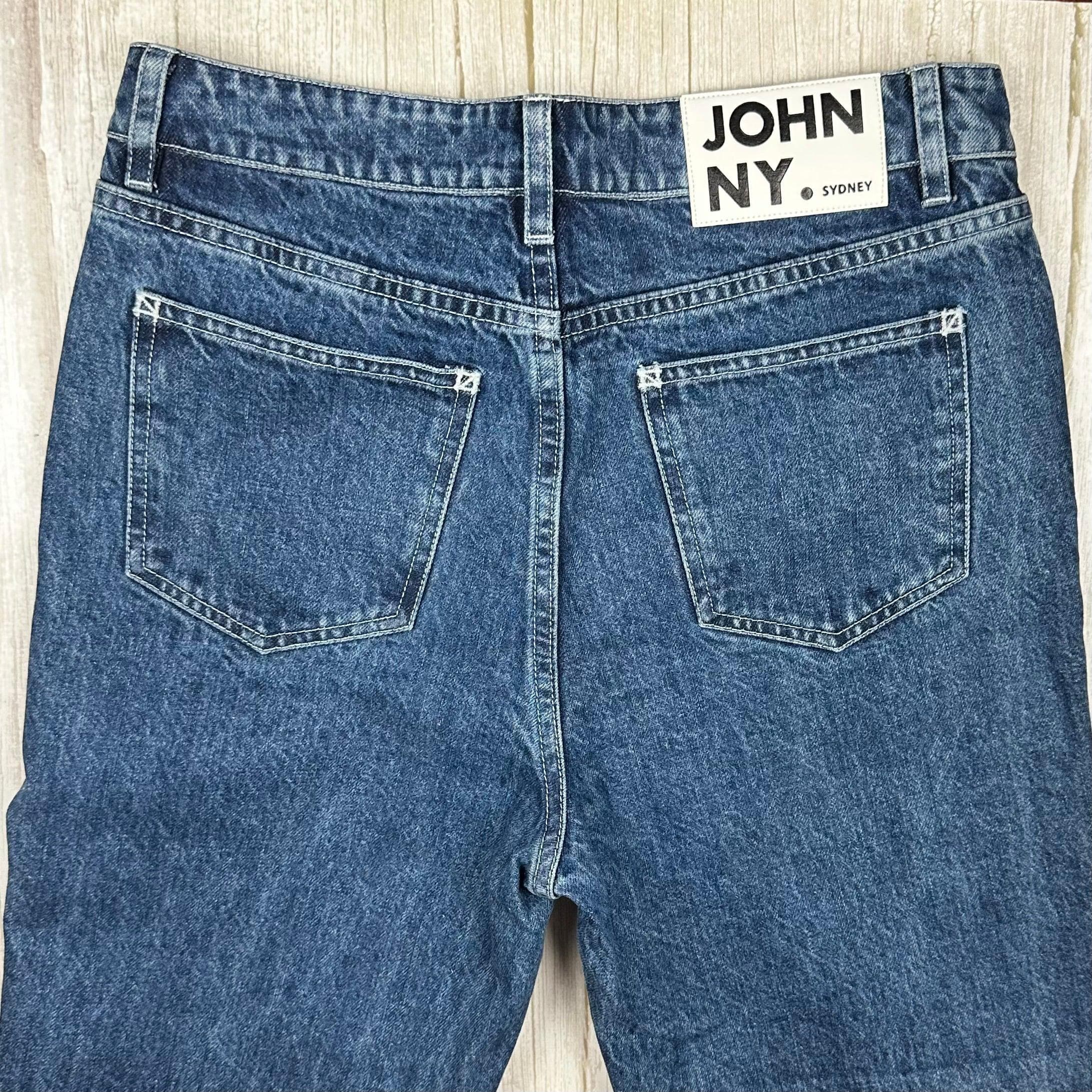 Johnny Jeans Embroidered Cuff Straight Ankle Jeans - Size 27 — photo 5 of 13