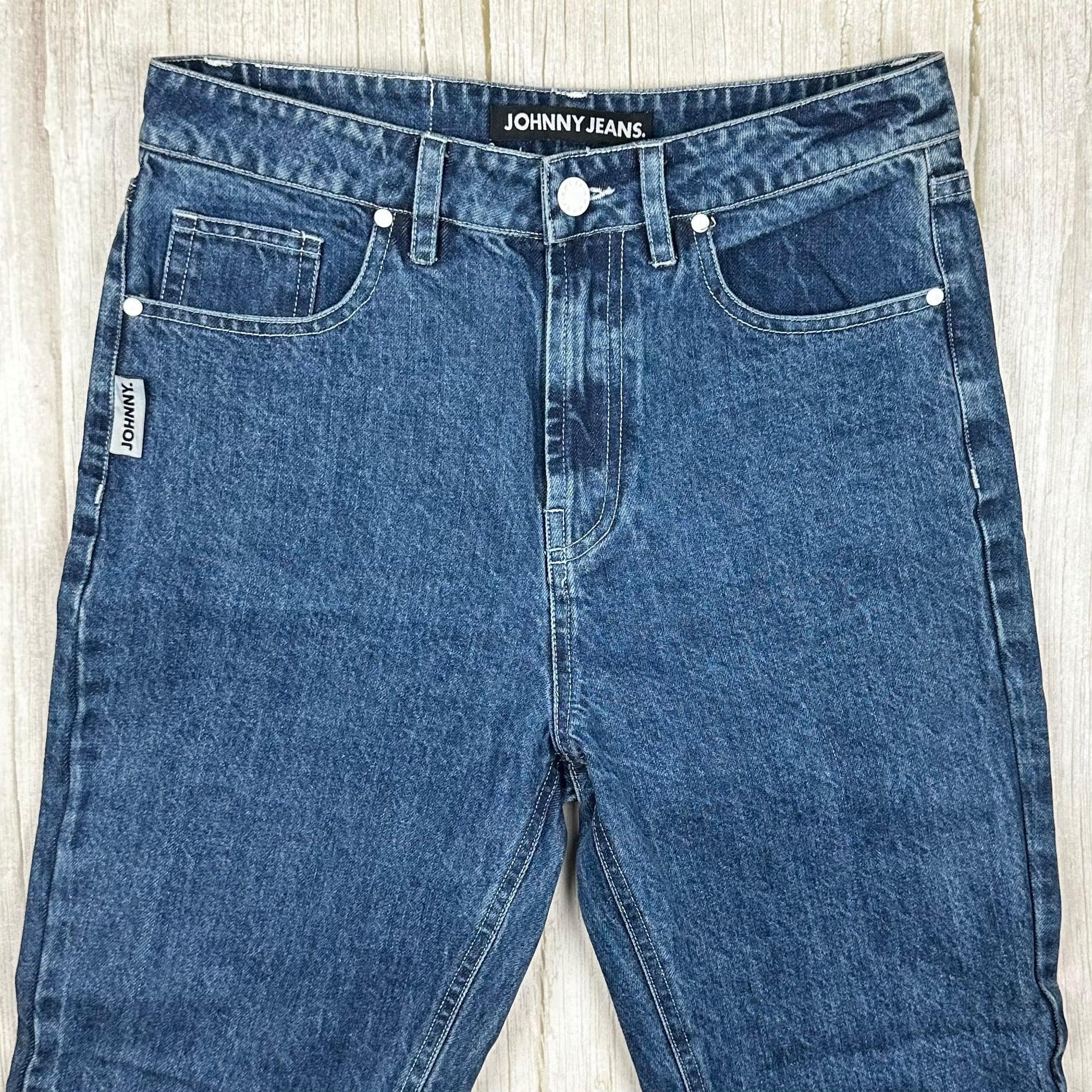 Johnny Jeans Embroidered Cuff Straight Ankle Jeans - Size 27 — photo 6 of 13