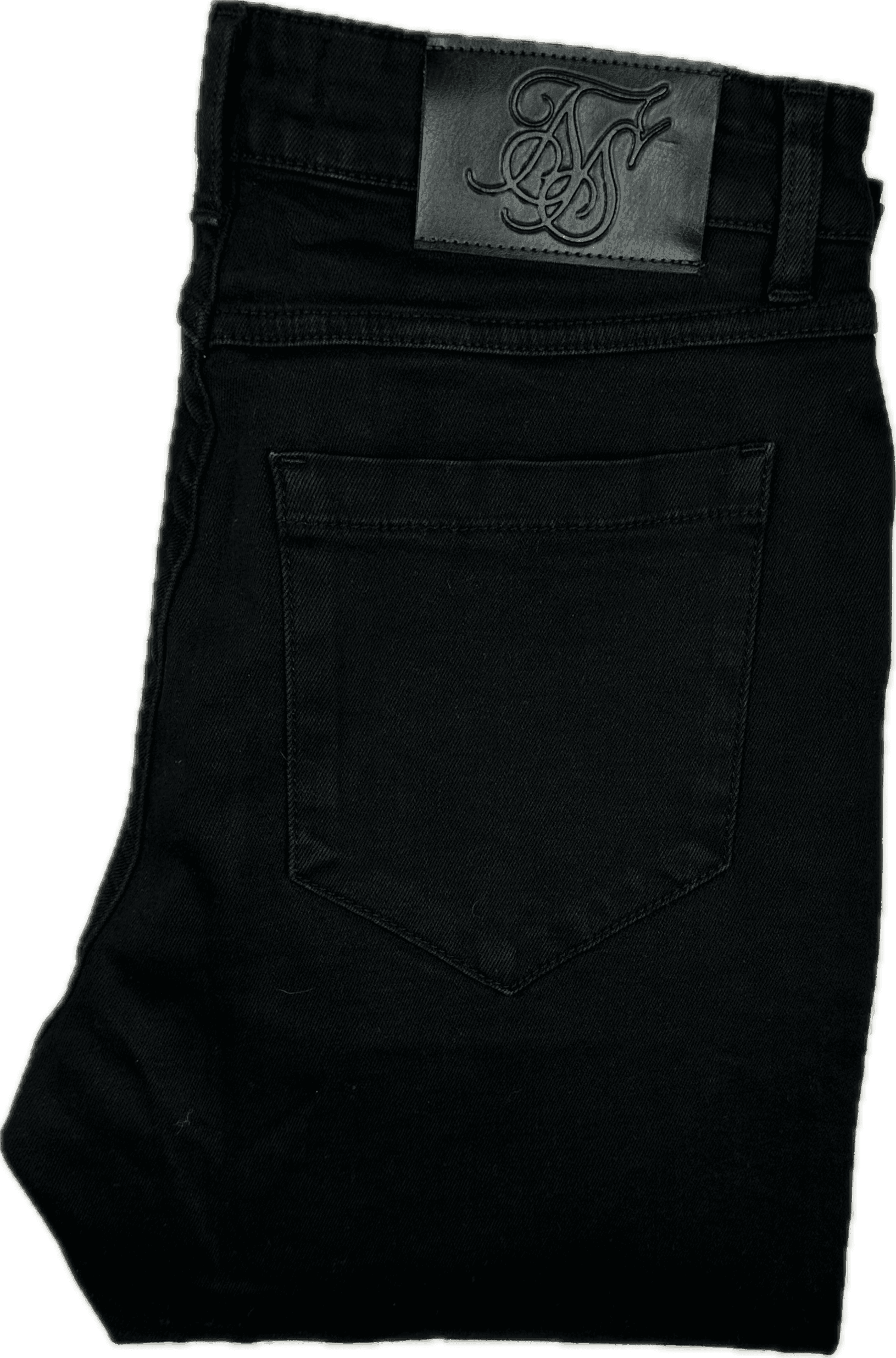 Siksilk Black Mens Skinny Adjustable Cuff Jean - Size 30 — photo 8 of 9