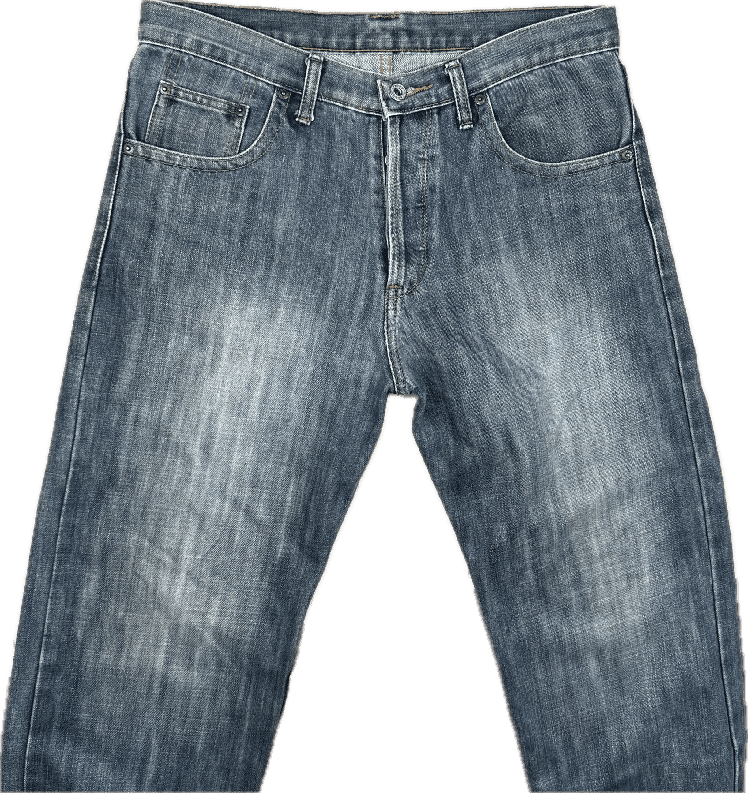 Replay Italy Mens Classic Straight Fit Distress Jeans- Size 34 — photo 2 of 6