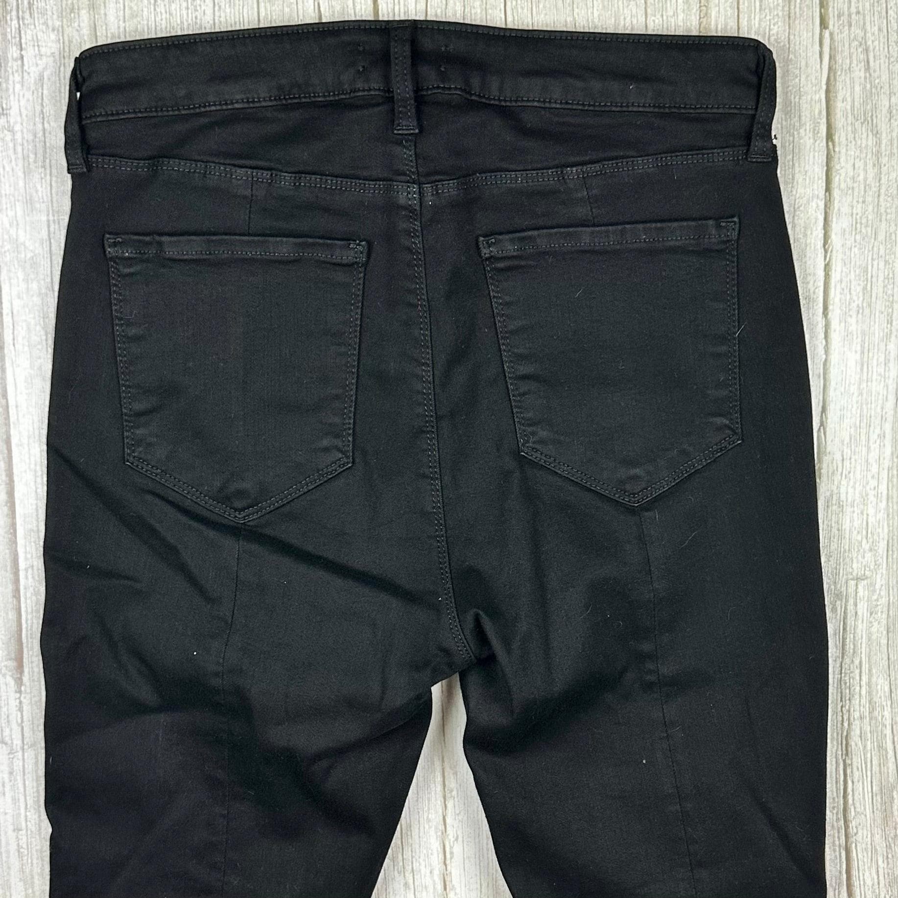 L'Agence 'Nicolette' Embellished Hem Black Jeans- Size 29 — photo 6 of 14