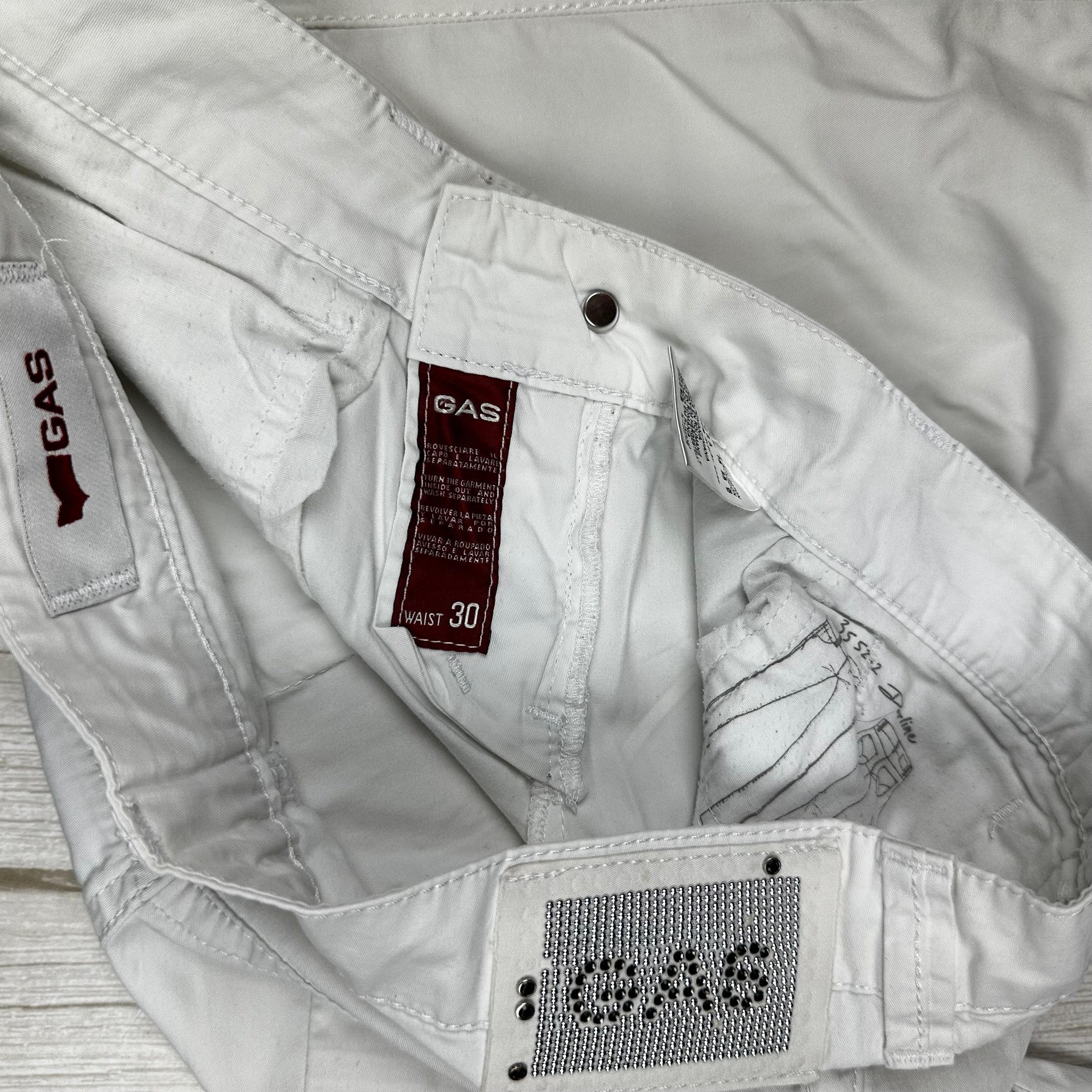 GAS Italian Womens 'Darline' Slim Fit White Jeans -Size 30 — photo 5 of 7