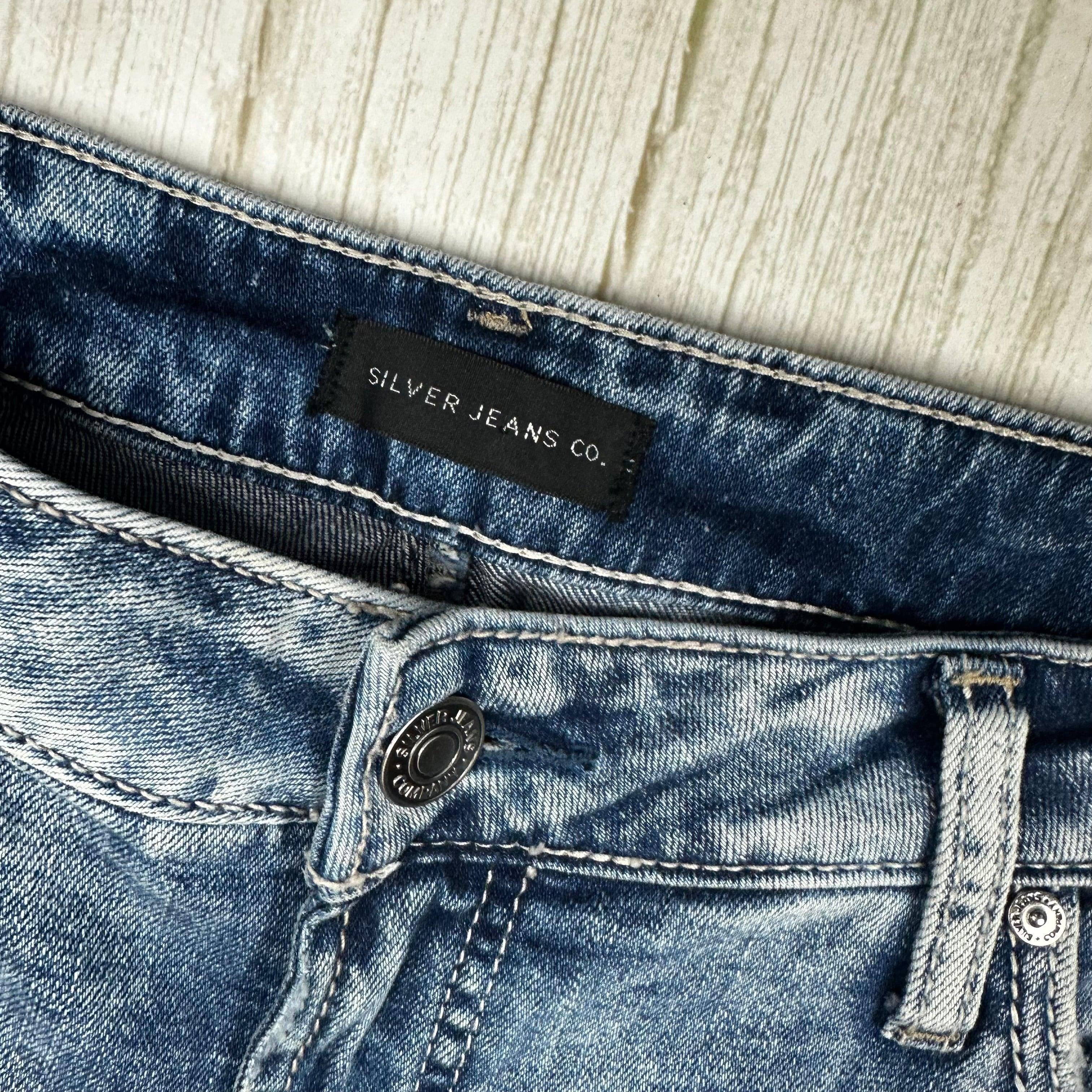 Silver Jeans 'Avery' Skinny Ankle Low Rise Jeans- Size 33 — photo 5 of 8