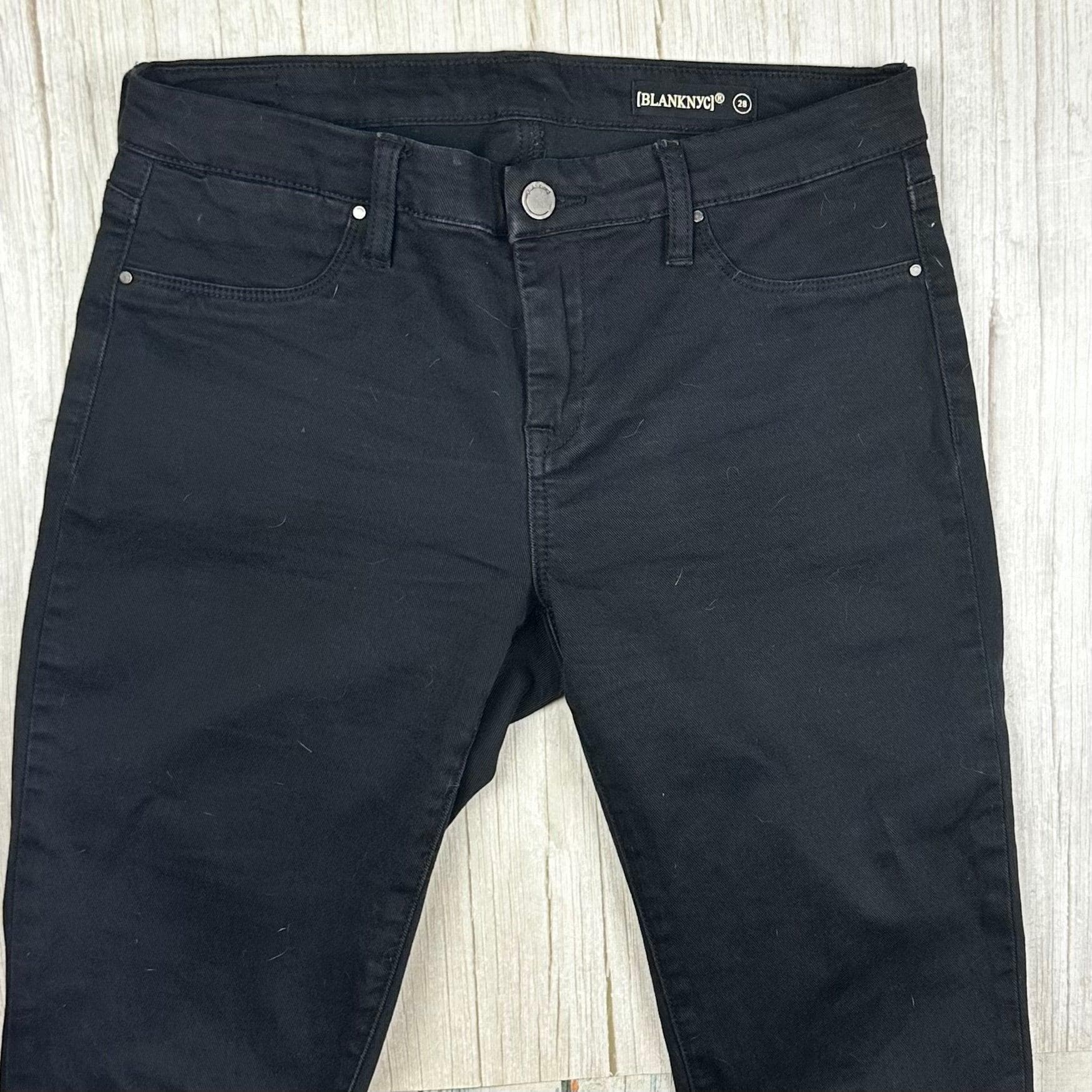 BLANK NYC Black Fringed Hem Skinny Jeans - Size 28 — photo 3 of 9