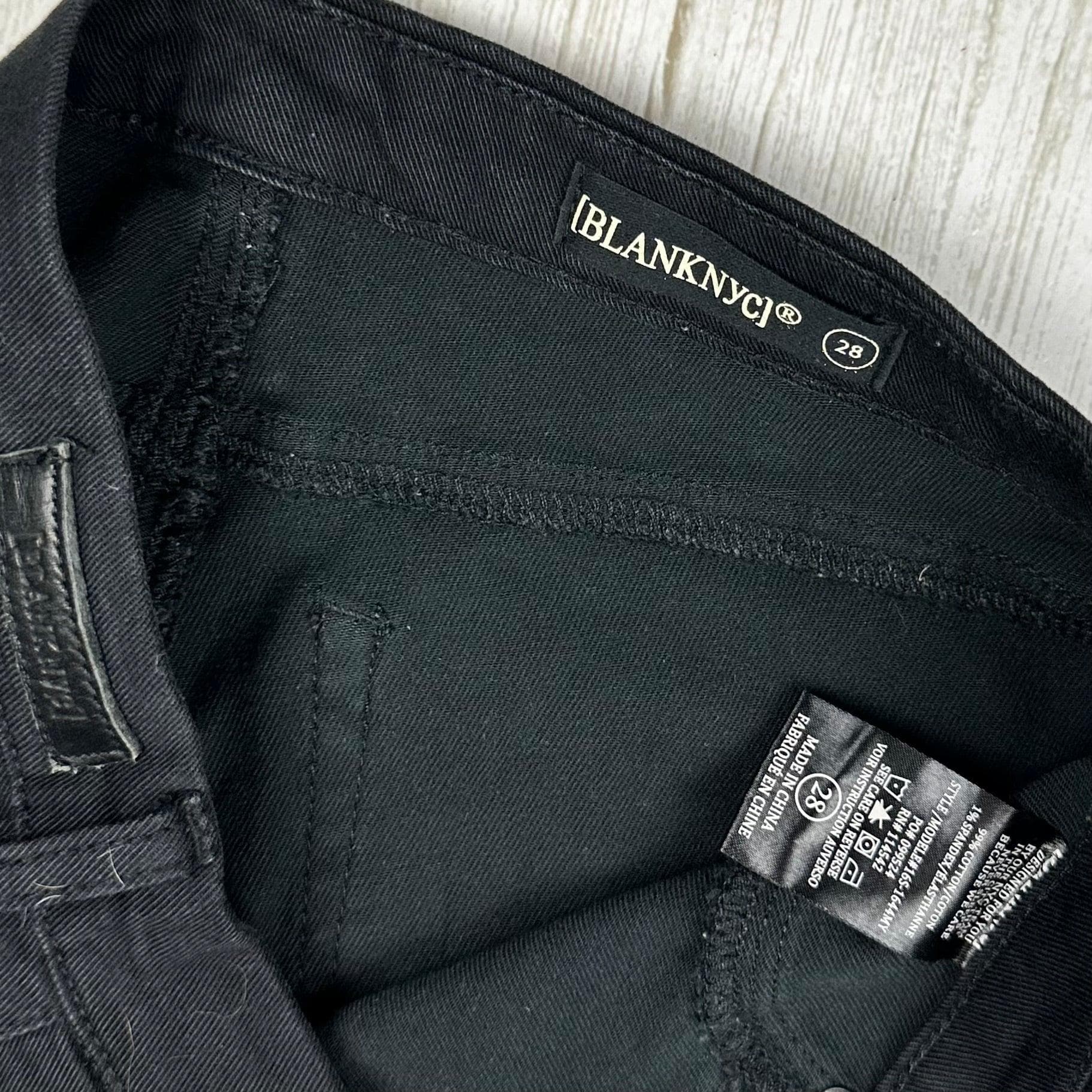 BLANK NYC Black Fringed Hem Skinny Jeans - Size 28 — photo 5 of 9