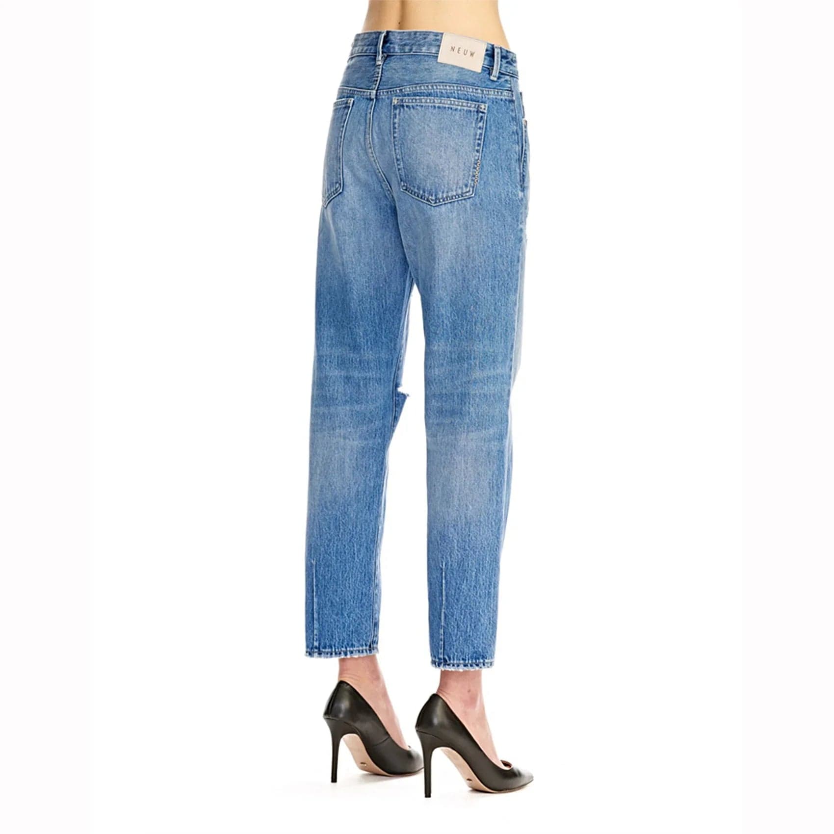 NEUW 'Stella' Tapered Stoned Blue Denim Jeans - Size 26 — photo 2 of 9