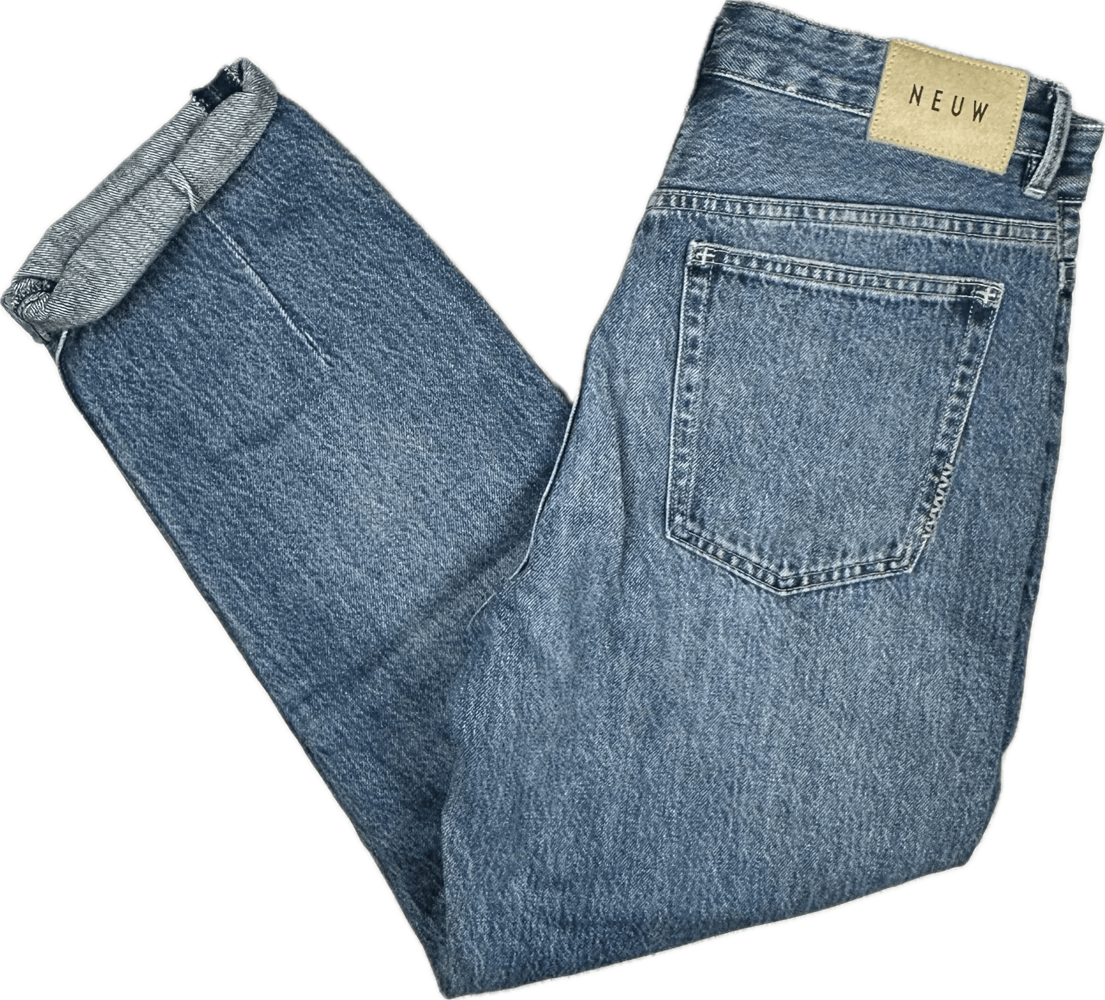NEUW 'Stella' Tapered Stoned Blue Denim Jeans - Size 26 — photo 5 of 9