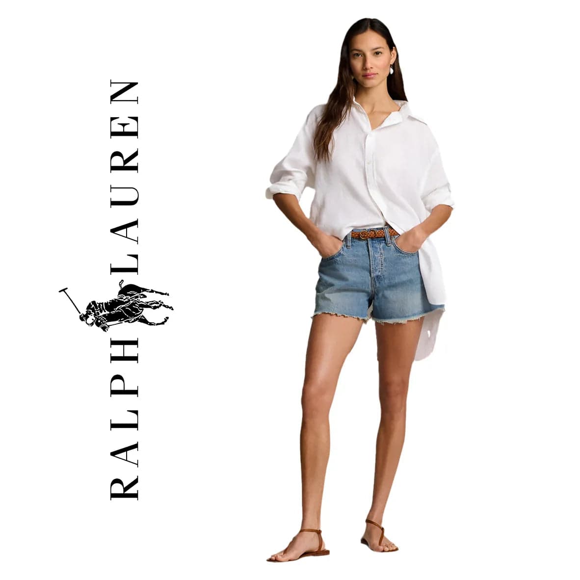 NWT- Ralph Lauren Polo 'The Sofia' Cut Off Shorts -Size 25 — photo 1 of 5