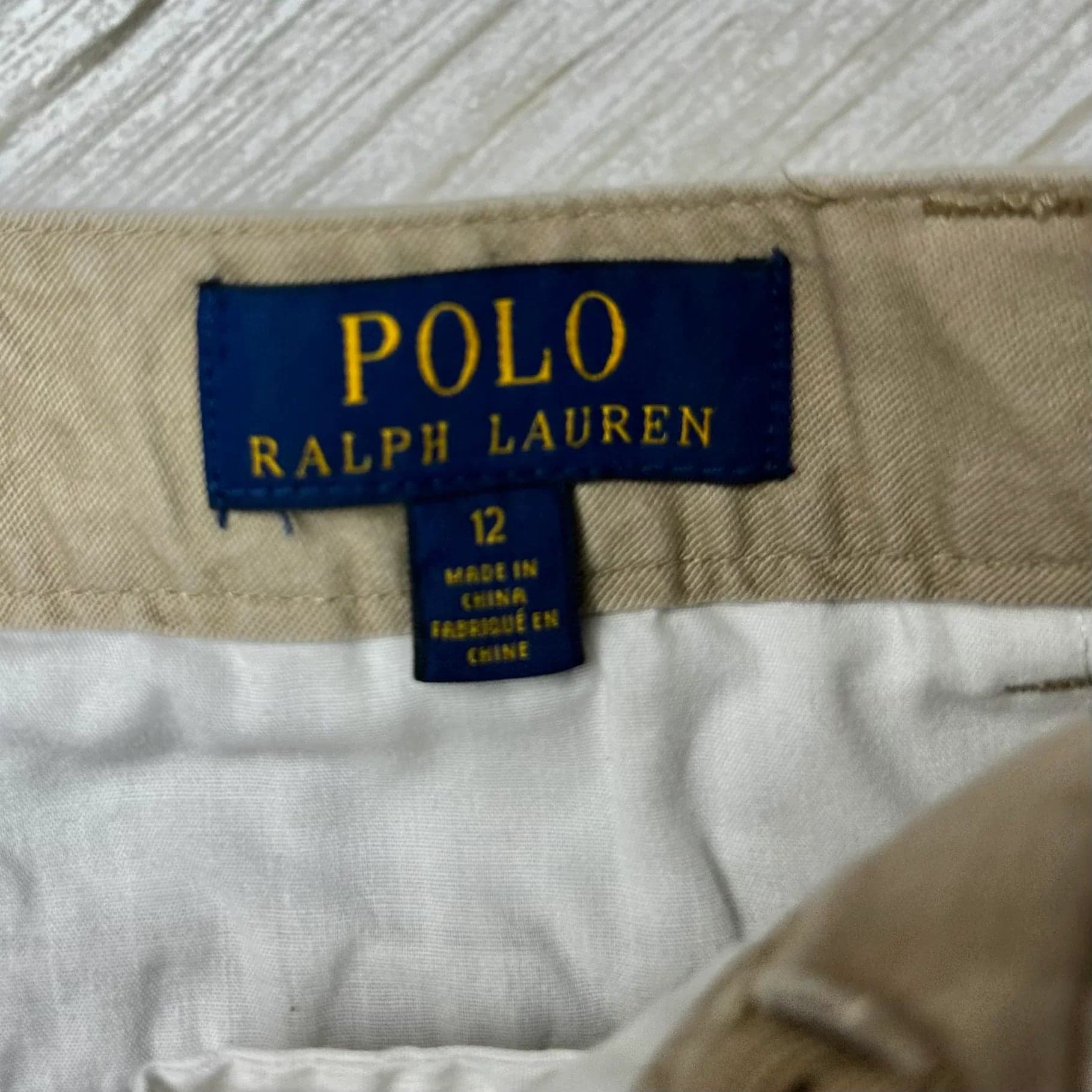 Ralph Lauren Polo- Chino Bear & Logo Shorts - Size 12Y — photo 4 of 5