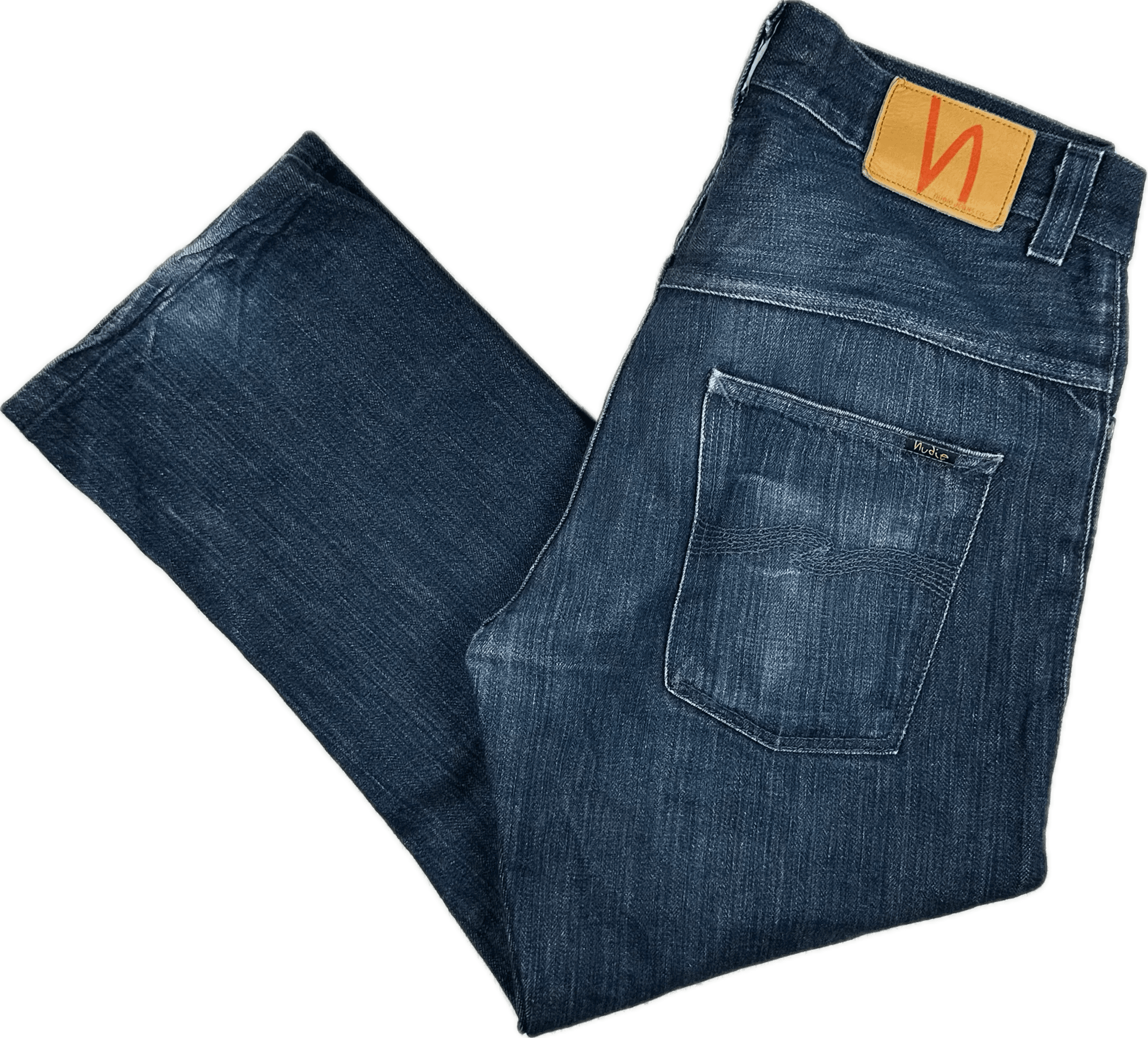 Nudie 'Even Steven' Dry Denim Y2K Jeans- Size 32 Crop — photo 1 of 7
