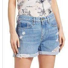 NWT- Frame Denim 'Le Beau' Cuffed Short Elsey Rips Wash- Size 32 — photo 6 of 6