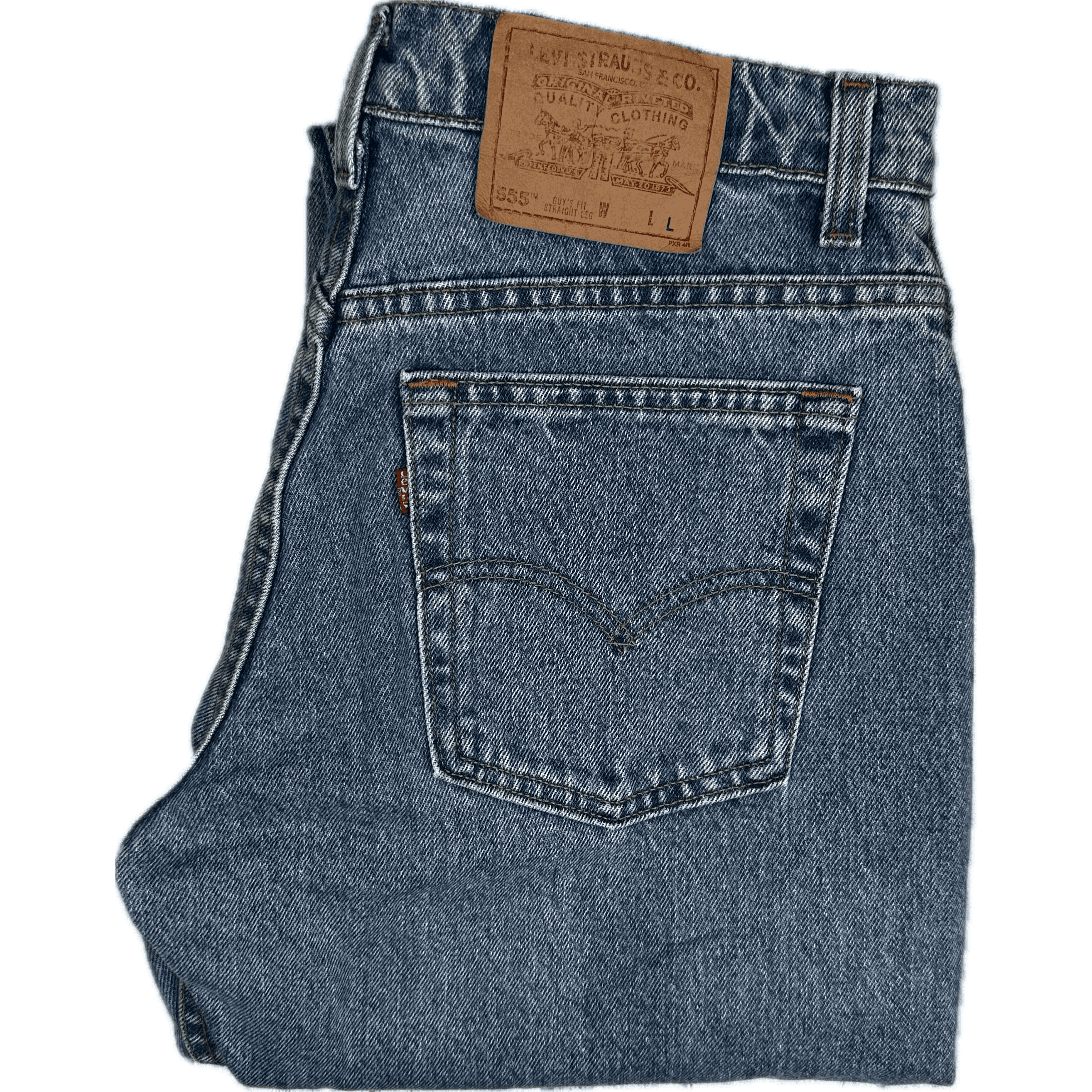 Levis 555 USA Made Vintage 90's Denim Jeans - Size 9 — photo 2 of 8