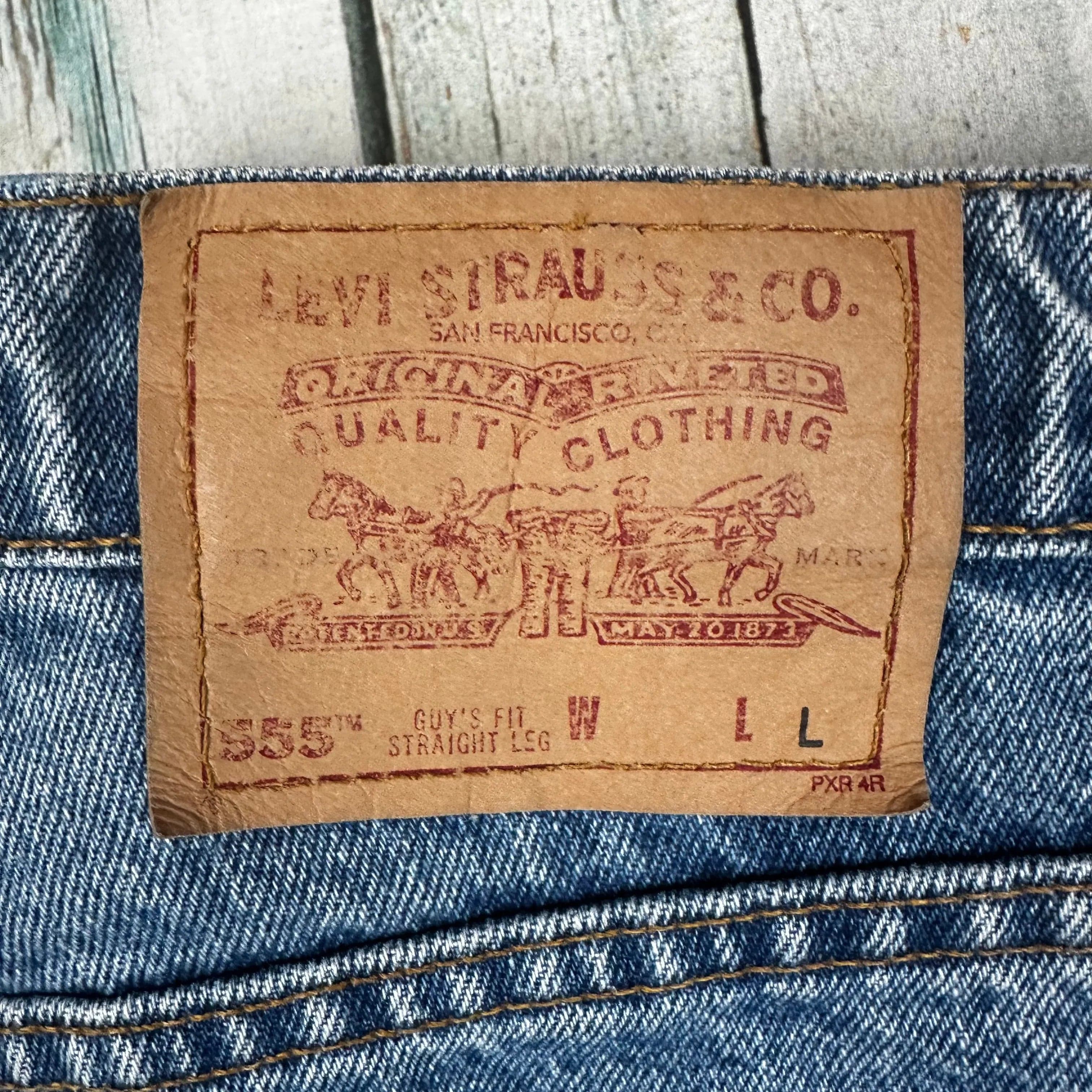 Levis 555 USA Made Vintage 90's Denim Jeans - Size 9 — photo 7 of 8