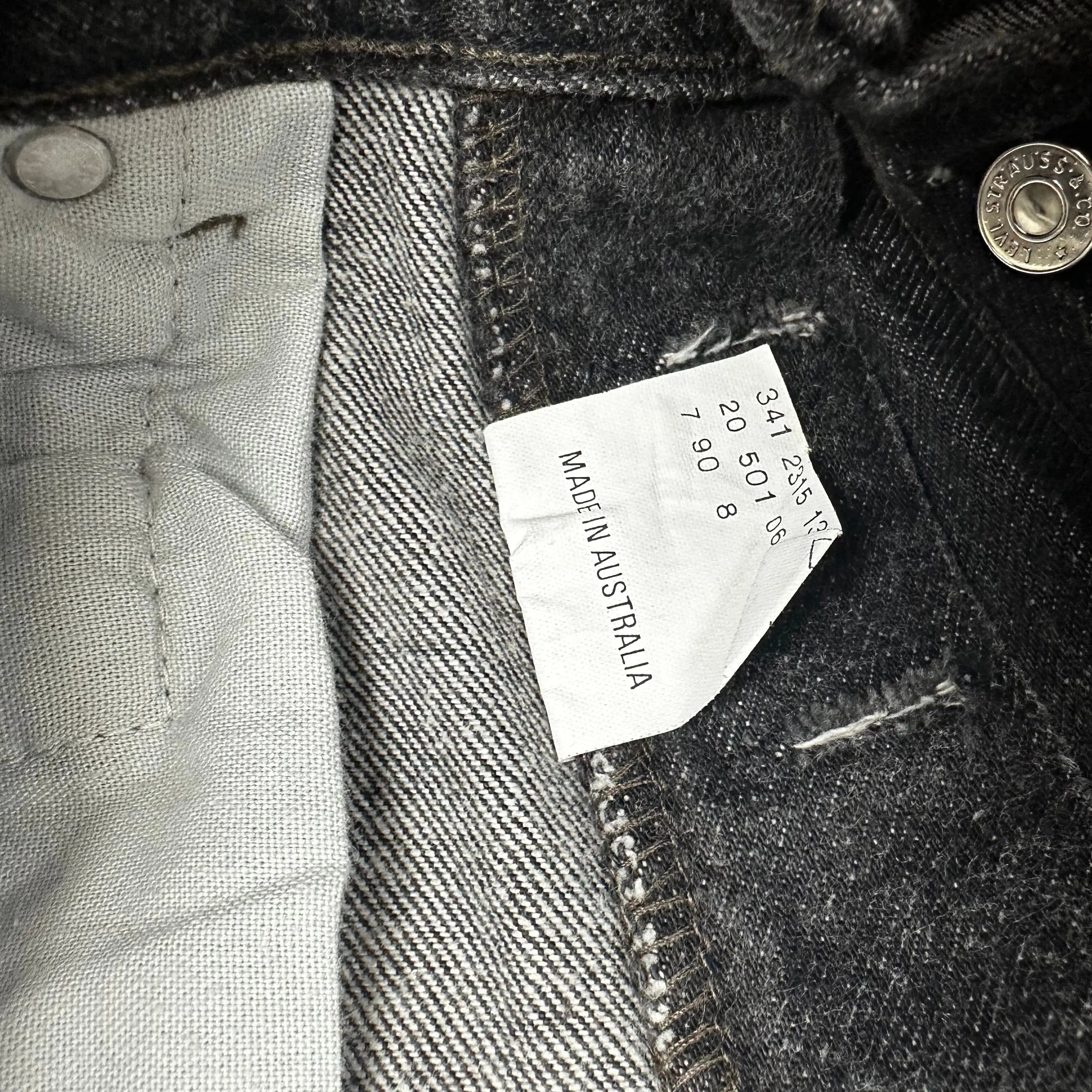 Levis 501 Womens 90’s Australian Made Button Fly Jeans -Suit Size 10 — photo 5 of 7