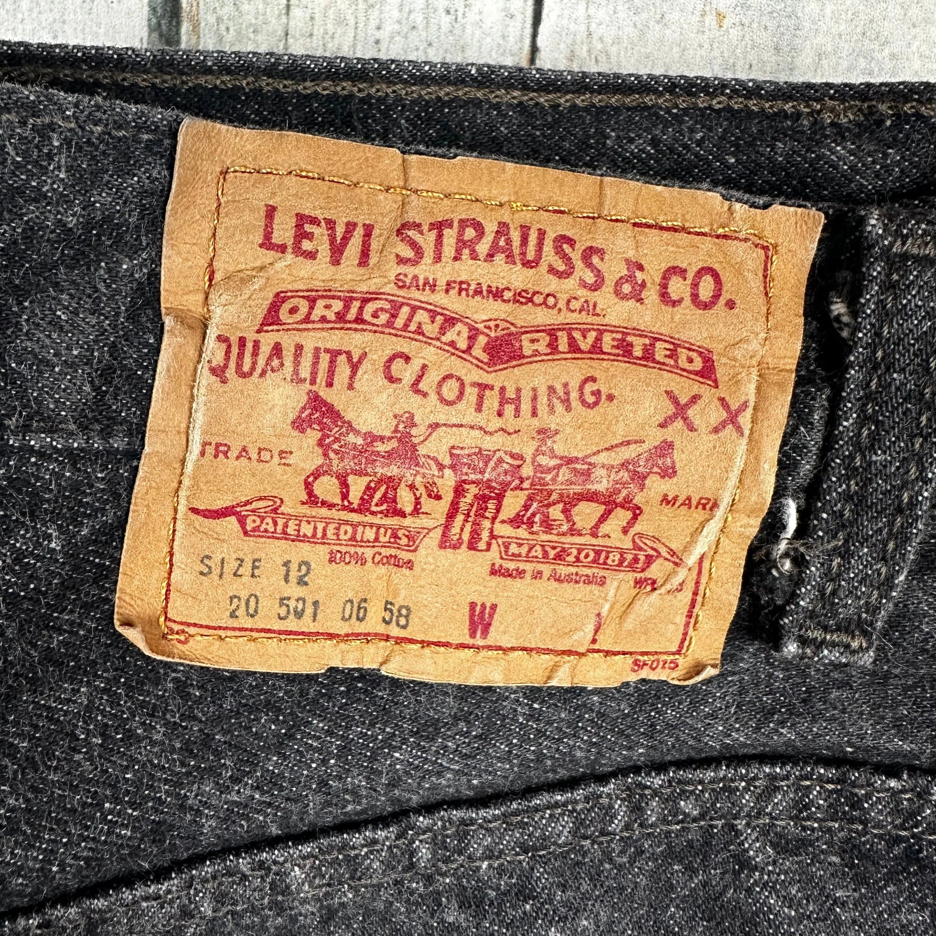 Levis 501 Womens 90’s Australian Made Button Fly Jeans -Suit Size 10 — photo 6 of 7