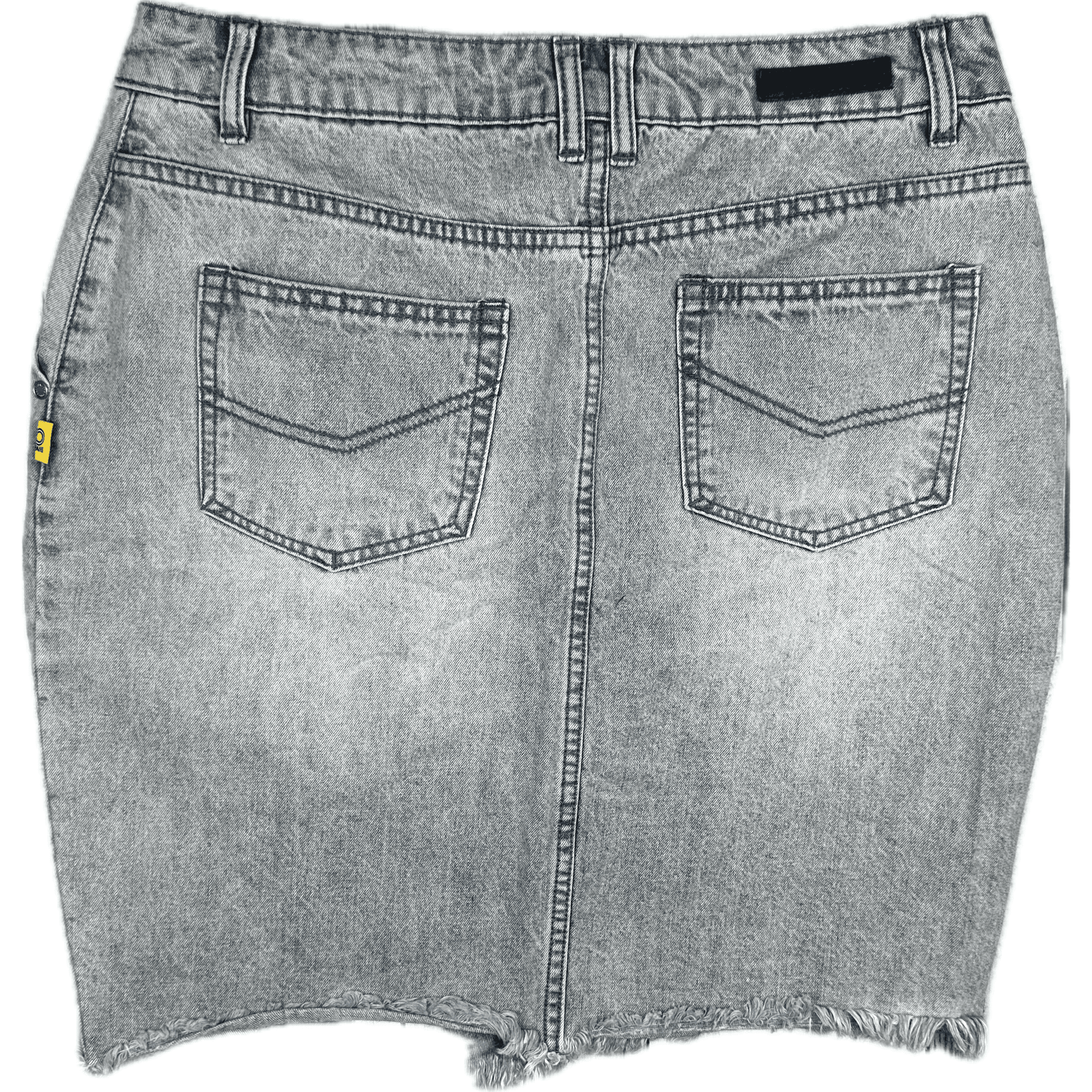 Bettina Liano Assymetrical Zip Denim Skirt - Size 12 — photo 2 of 4