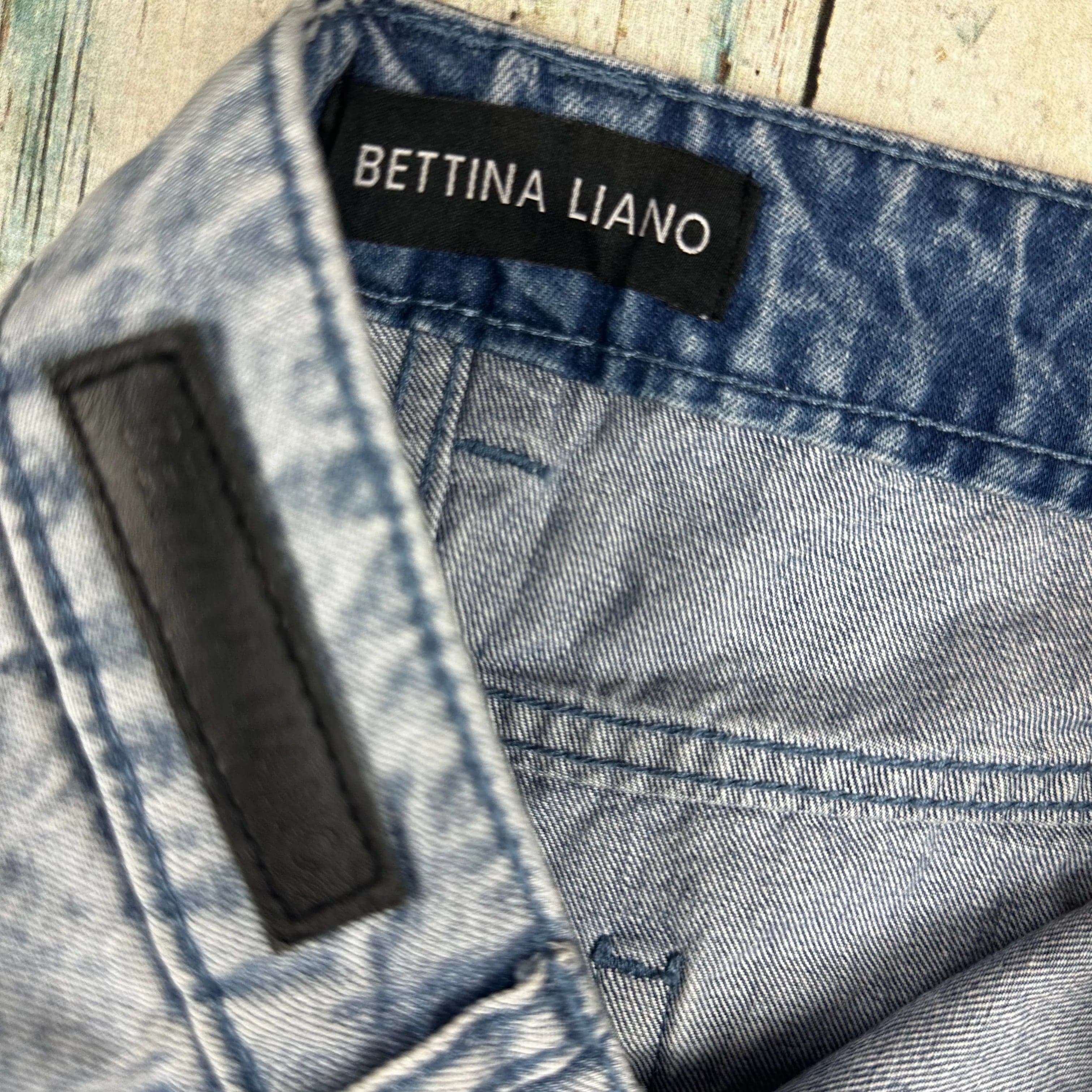 Bettina Liano Assymetrical Zip Denim Skirt - Size 12 — photo 3 of 4
