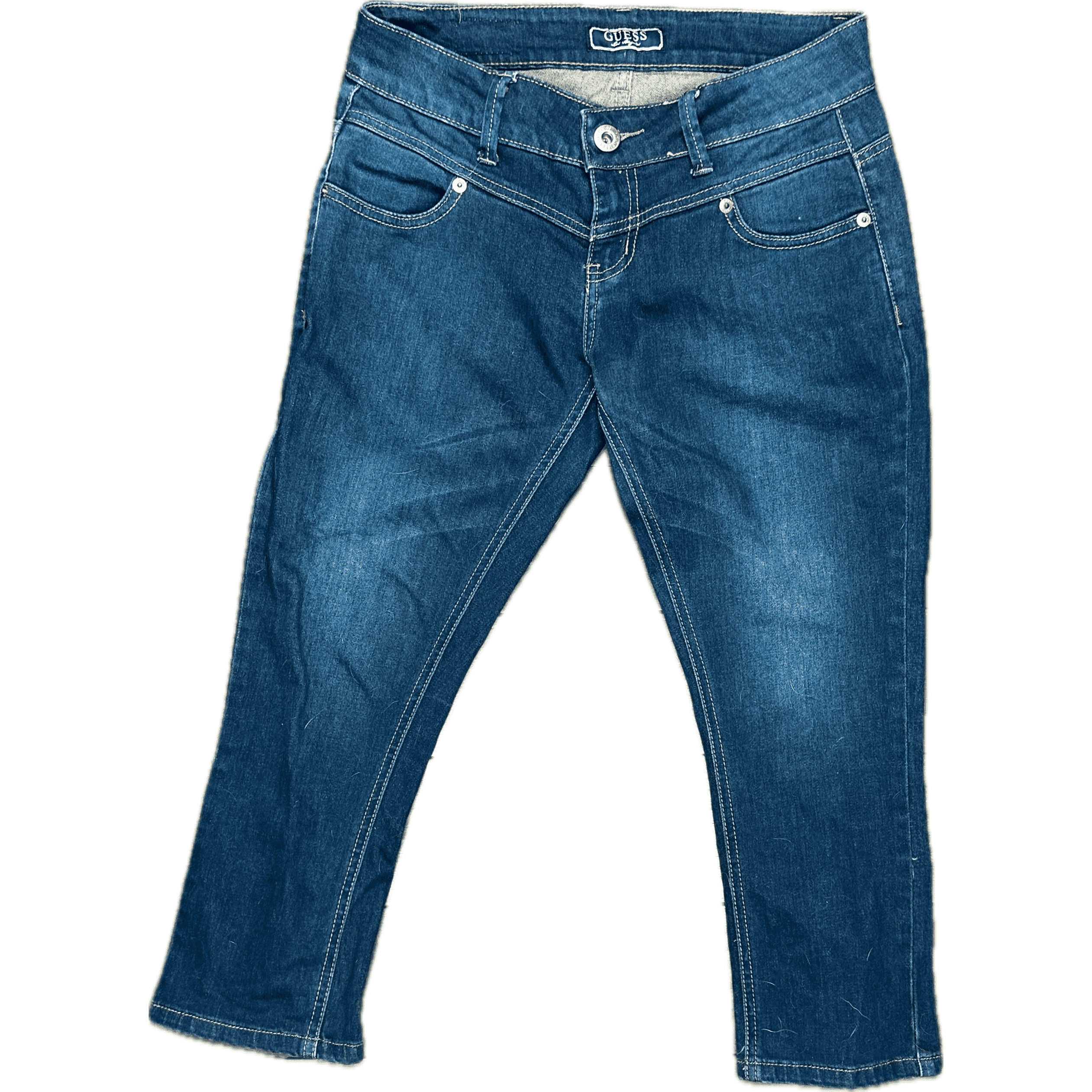 Guess Low Rise Zip Hem Crop 7/8 Jeans - Size 28 — photo 1 of 5