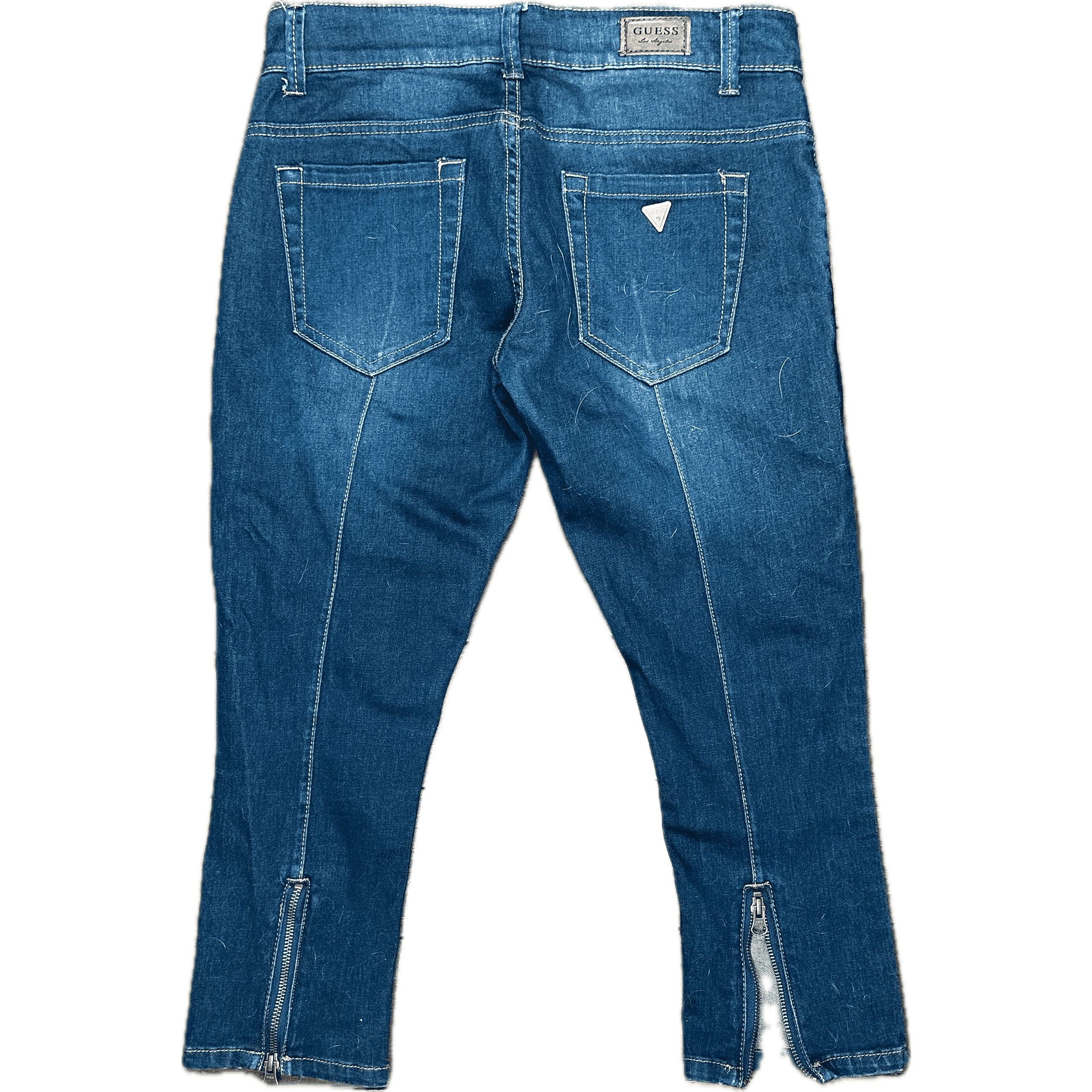 Guess Low Rise Zip Hem Crop 7/8 Jeans - Size 28 — photo 2 of 5