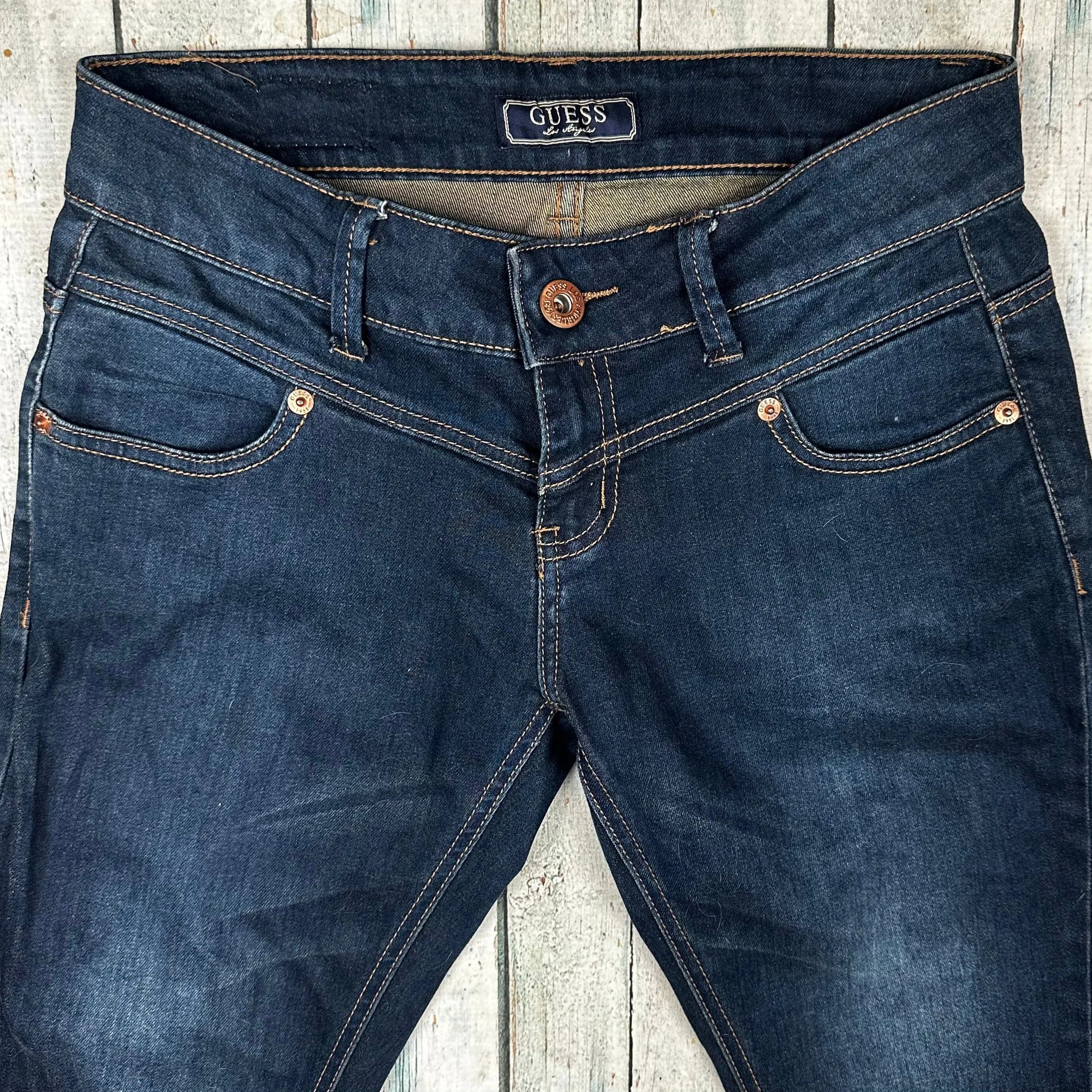 Guess Low Rise Zip Hem Crop 7/8 Jeans - Size 28 — photo 3 of 5