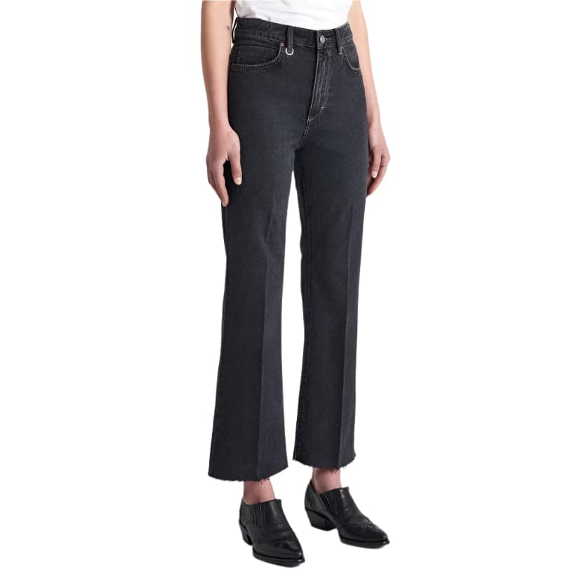 NEUW 'Marilyn Crop Kick' Dusty Black High Rise Jeans - Size 25 — photo 1 of 8