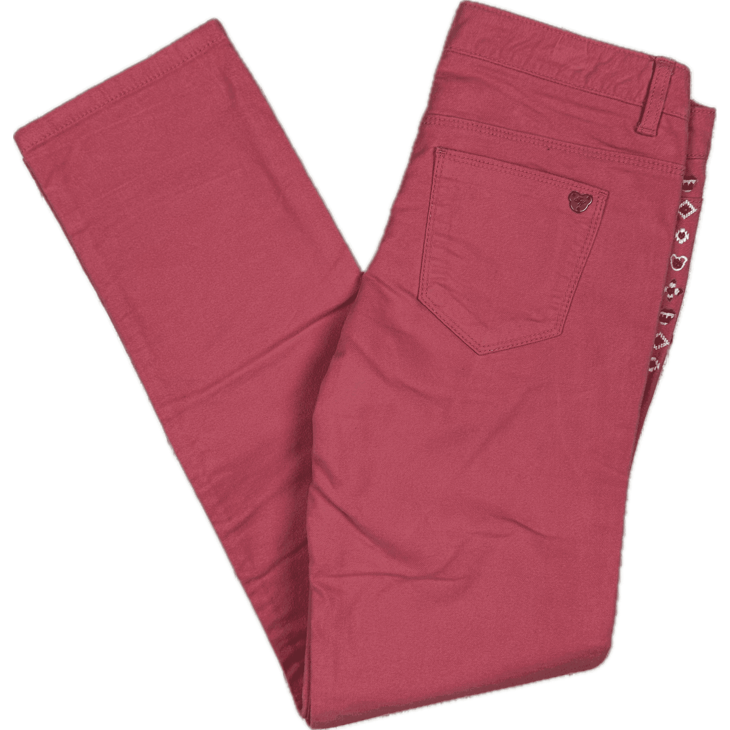 Teenie Weenie Junior Girls Embroidered Bear Jeans - Size 12 — photo 1 of 6