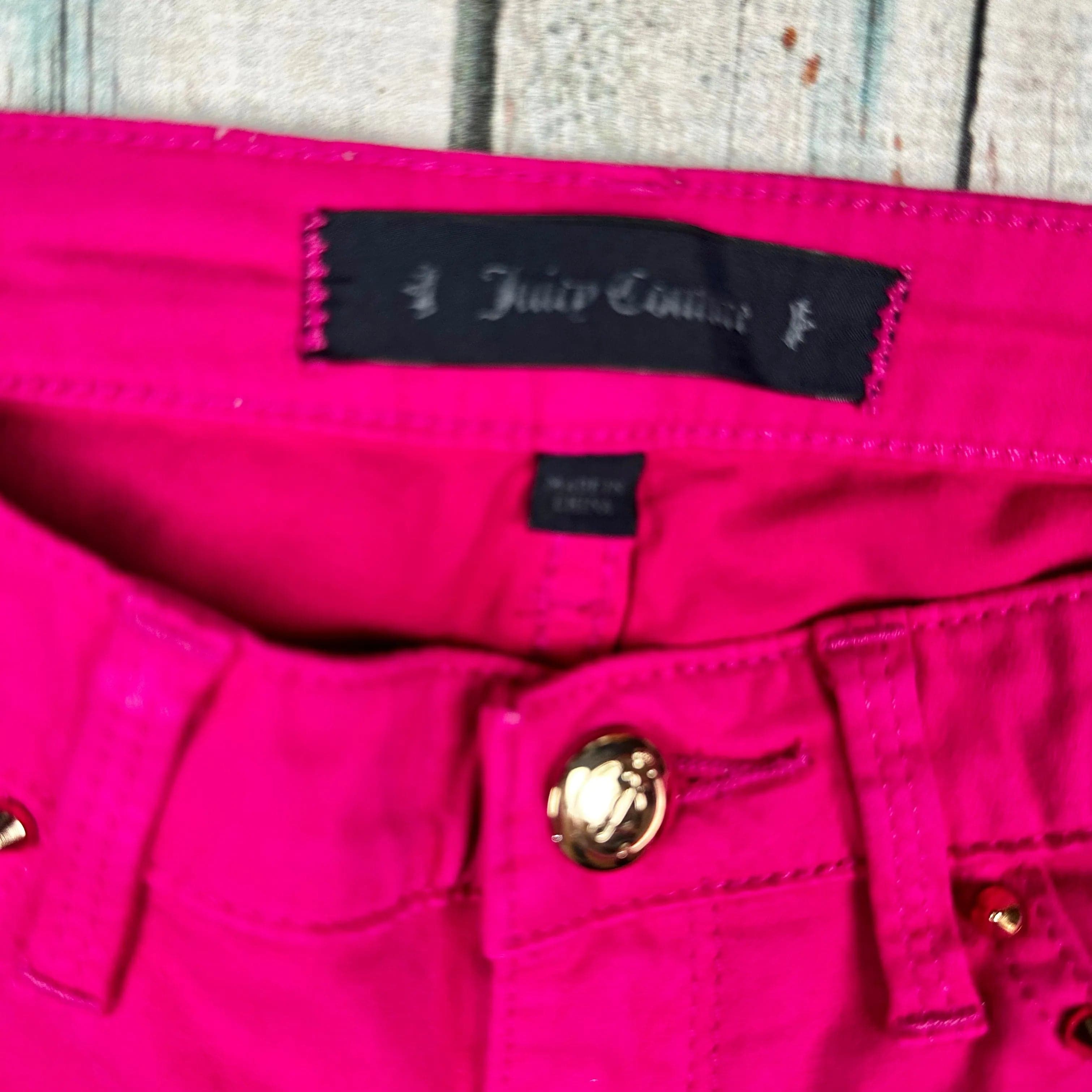 Juicy Couture Hot Pink Stud Pocket Jeans - Size 12Y — photo 4 of 7