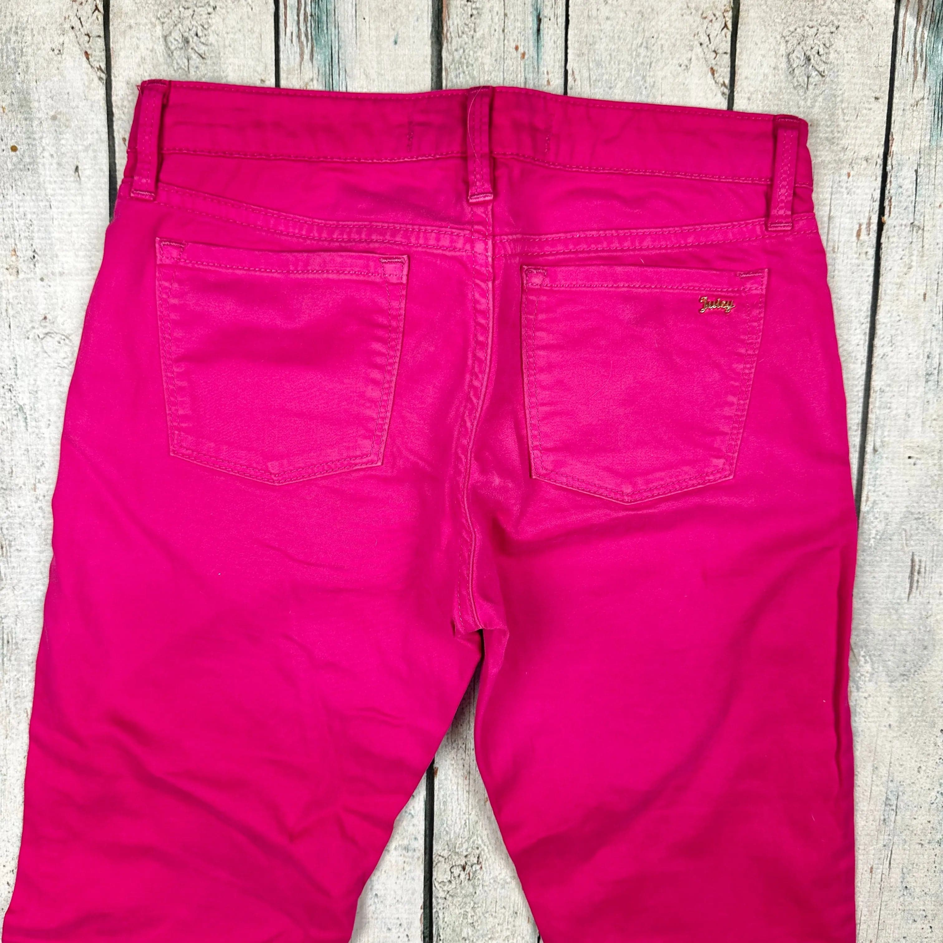Juicy Couture Hot Pink Stud Pocket Jeans - Size 12Y — photo 5 of 7