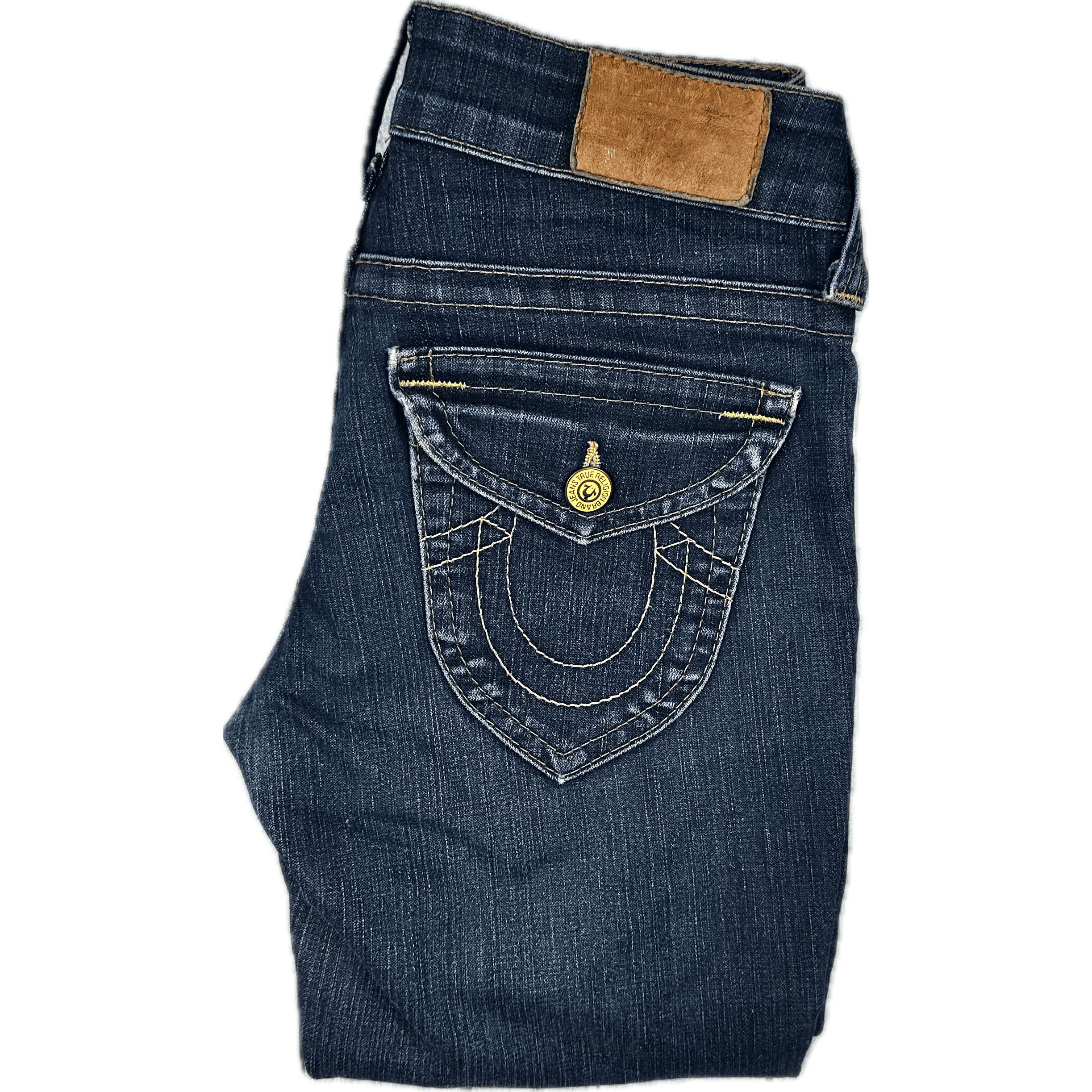 True Religion USA Made Low Rise Slim Fit Jeans- Size 27 X-Long — photo 2 of 5