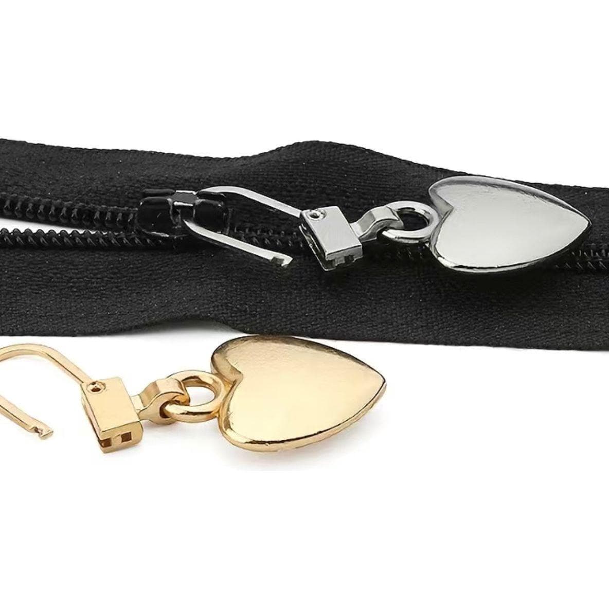 Black Heart Clip on Zipper Pull Replacement Repair Kit — photo 3 of 4