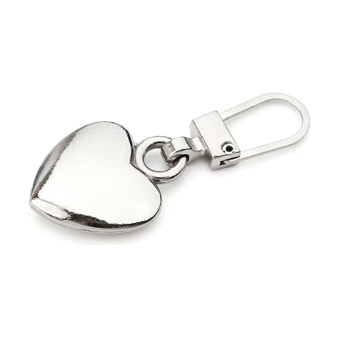 Silver Heart Clip on Zipper Pull Replacement Repair Kit — photo 1 of 4