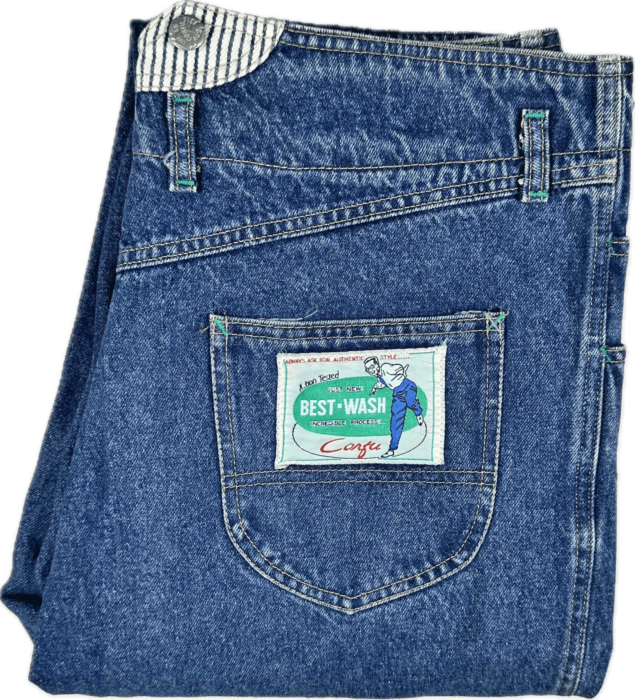 Corfu 1980's Vintage Aussie Made Baggy Jeans- Size 14 — photo 2 of 8