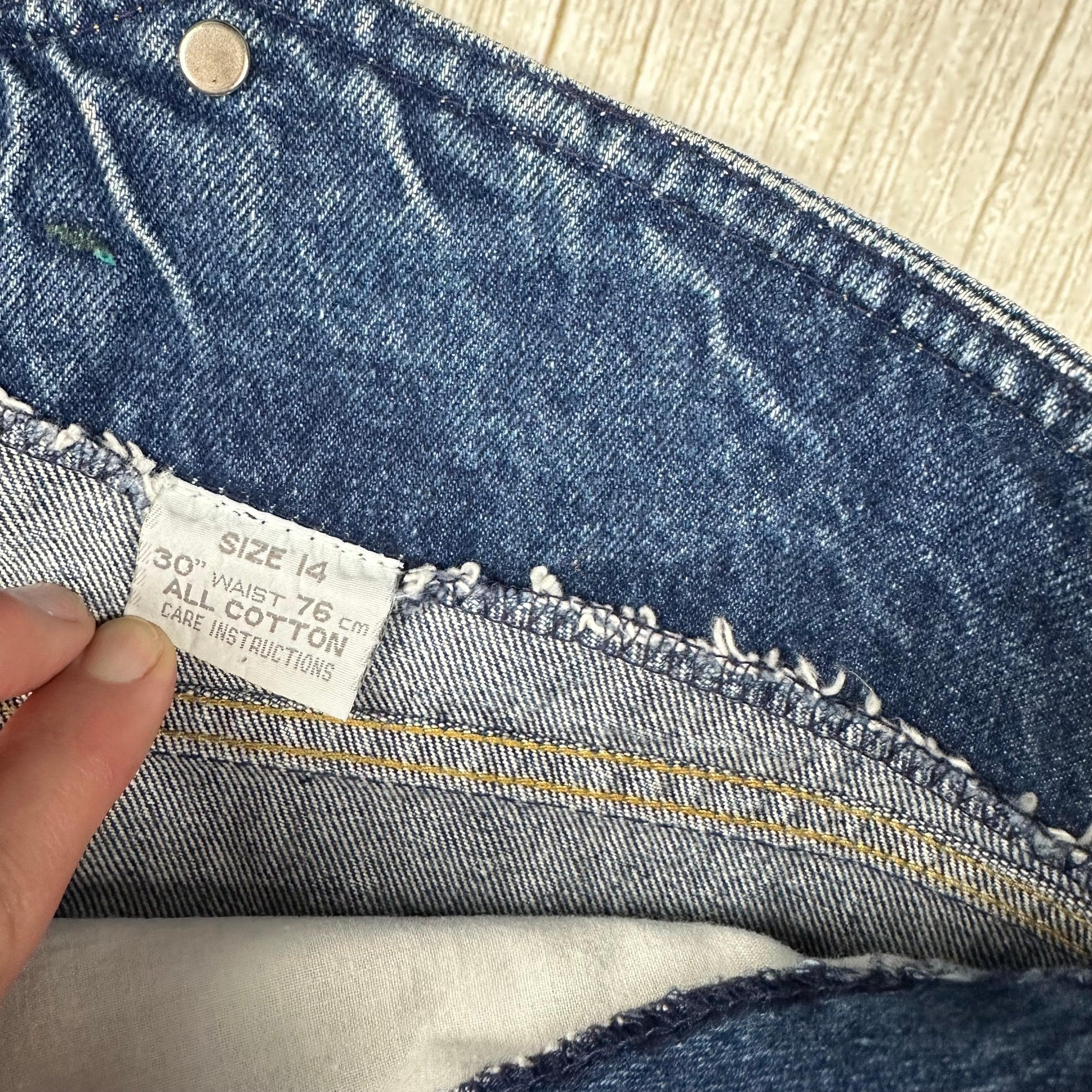 Corfu 1980's Vintage Aussie Made Baggy Jeans- Size 14 — photo 7 of 8