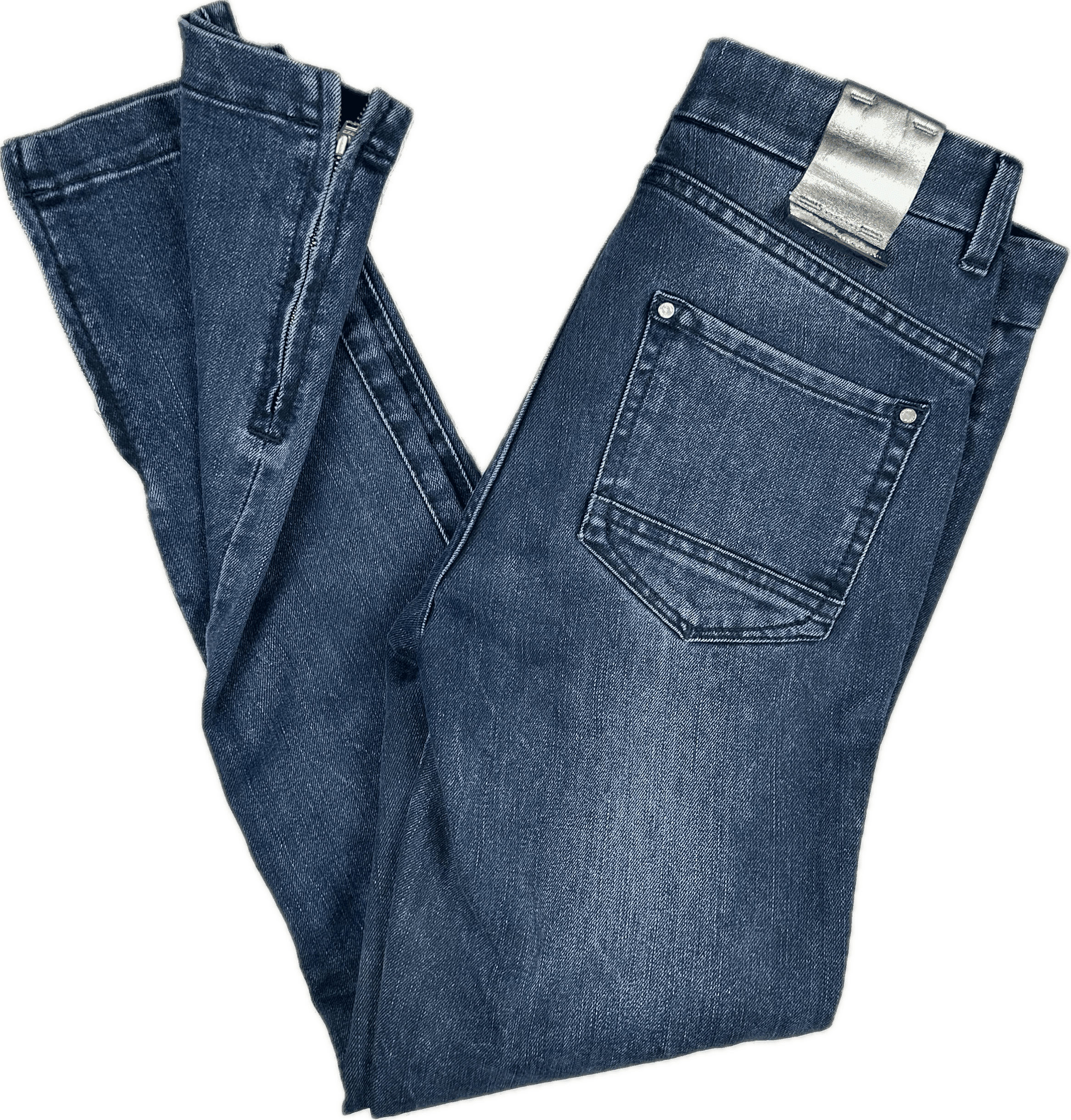 Karen Millen Ankle Zip Skinny Blue Jeans- Size 8 — photo 3 of 8