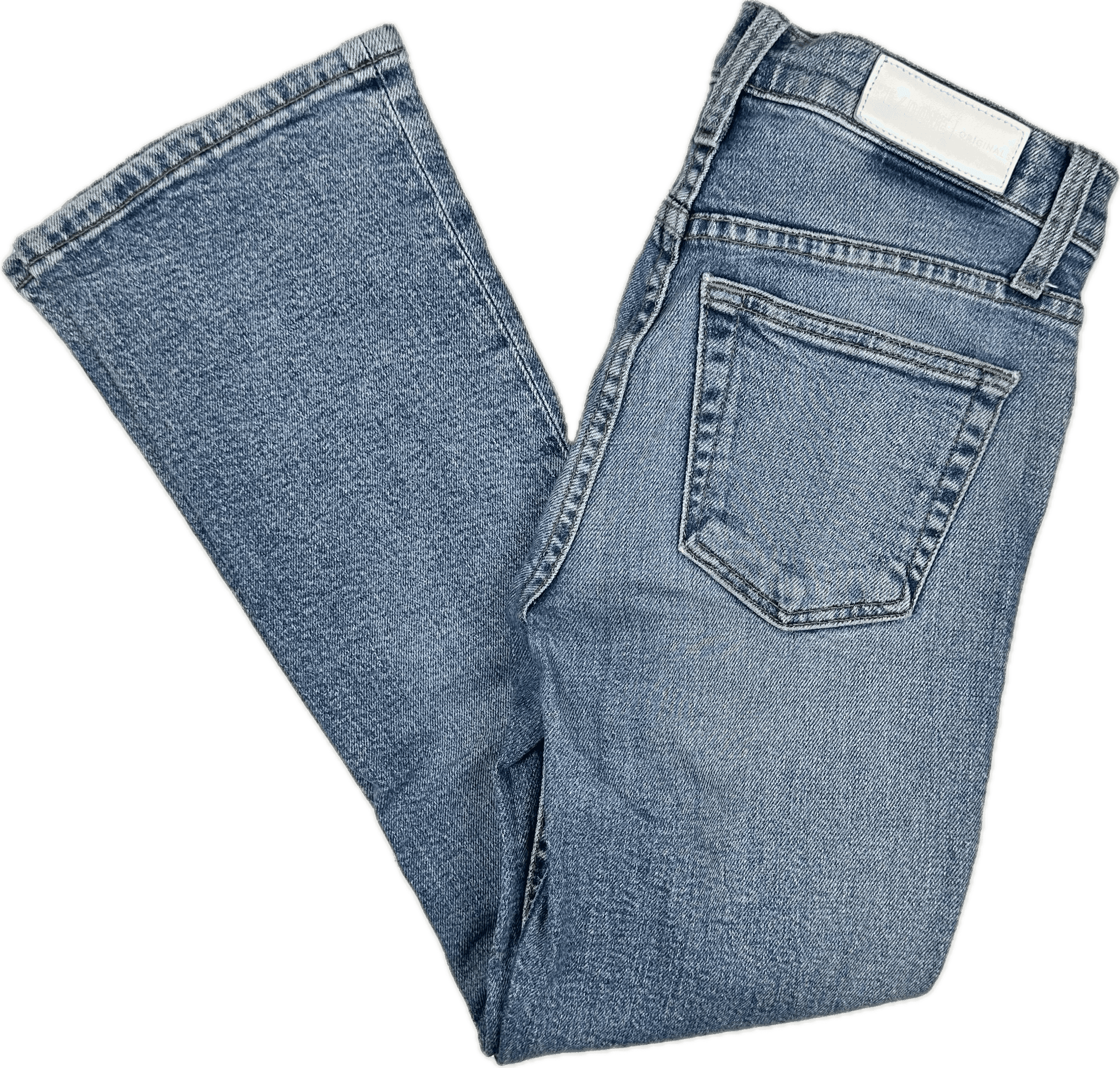 RE/DONE Distressed Mid Rise Kick Flare Jeans -Size 25 — photo 2 of 10