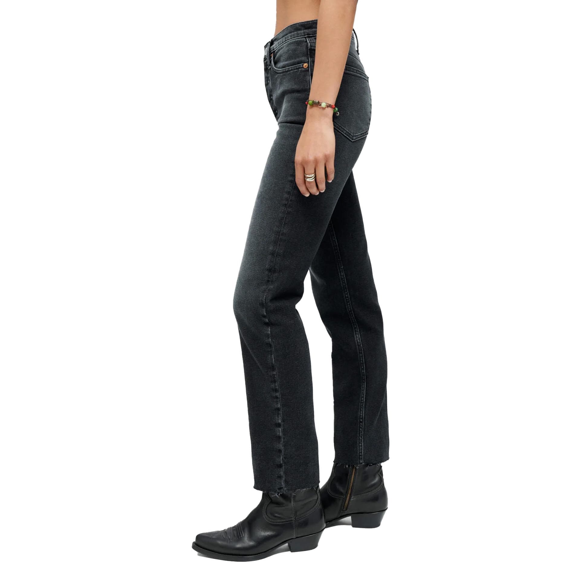 RE/DONE 70s Stovepipe Black Jeans -Size 25 — photo 1 of 10