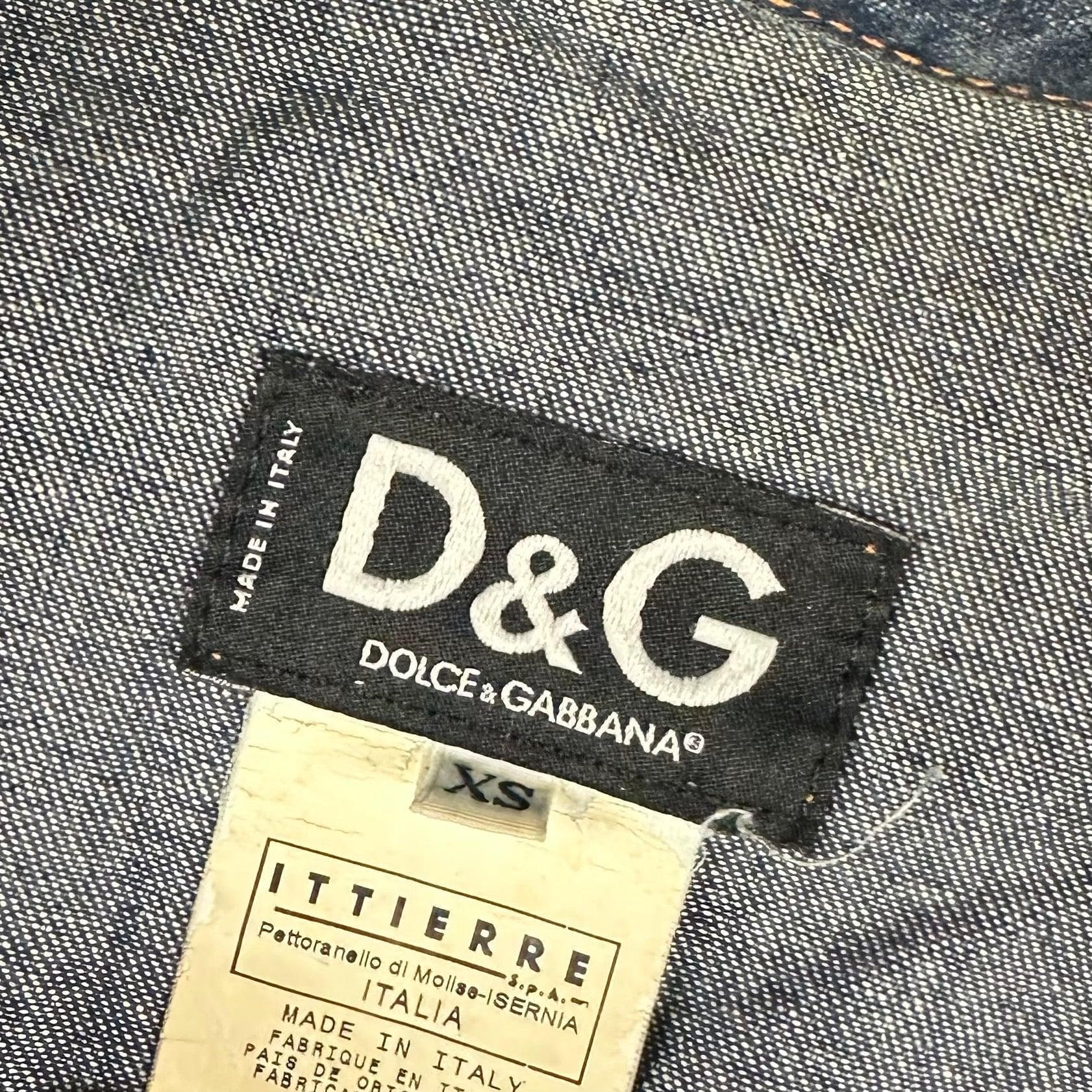 Dolce & Gabbana Ladies D&G Crystal trim Denim Jacket - Size S — photo 7 of 10