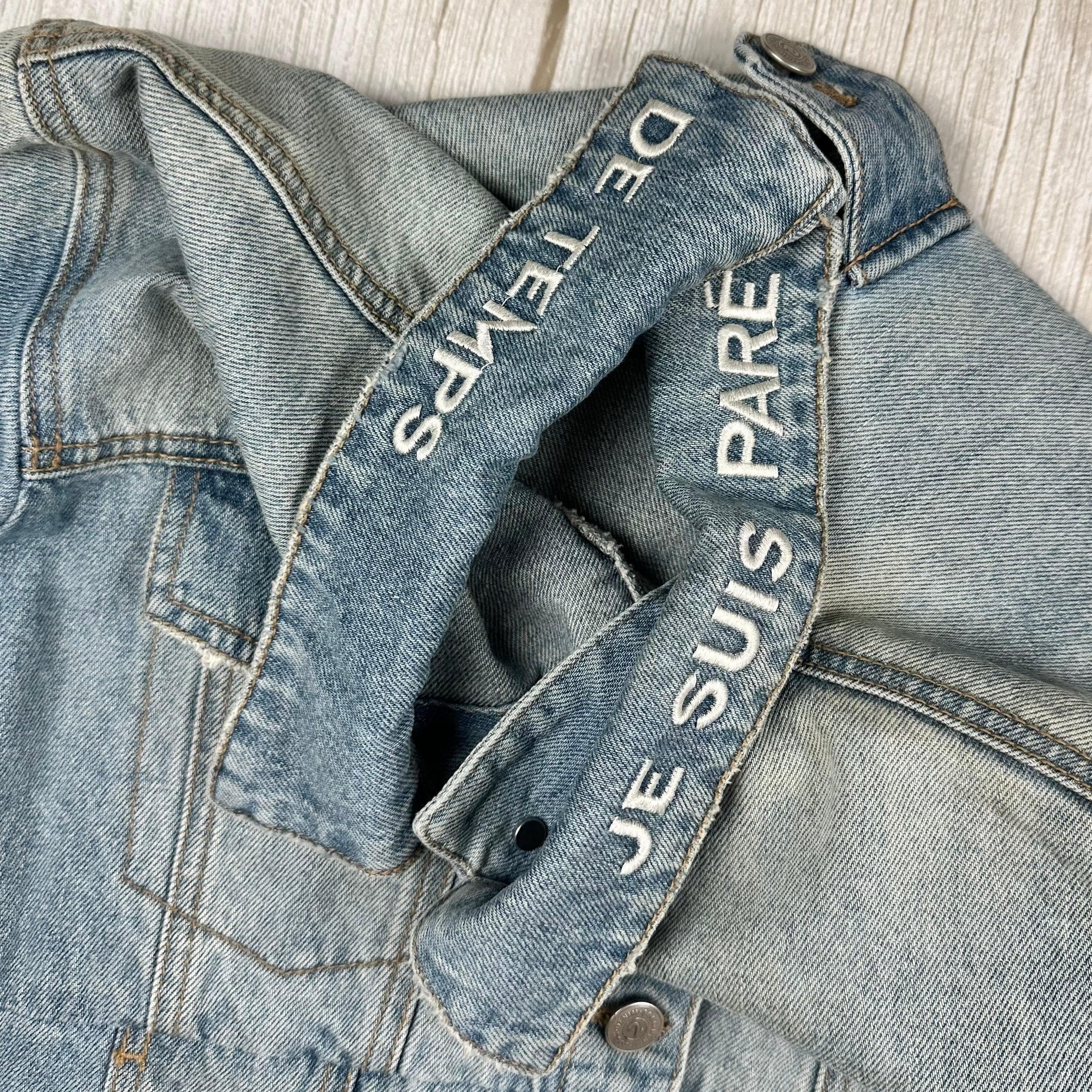 ZOOC Japan Embroidered Collar Denim Jacket - Size S/M — photo 5 of 7