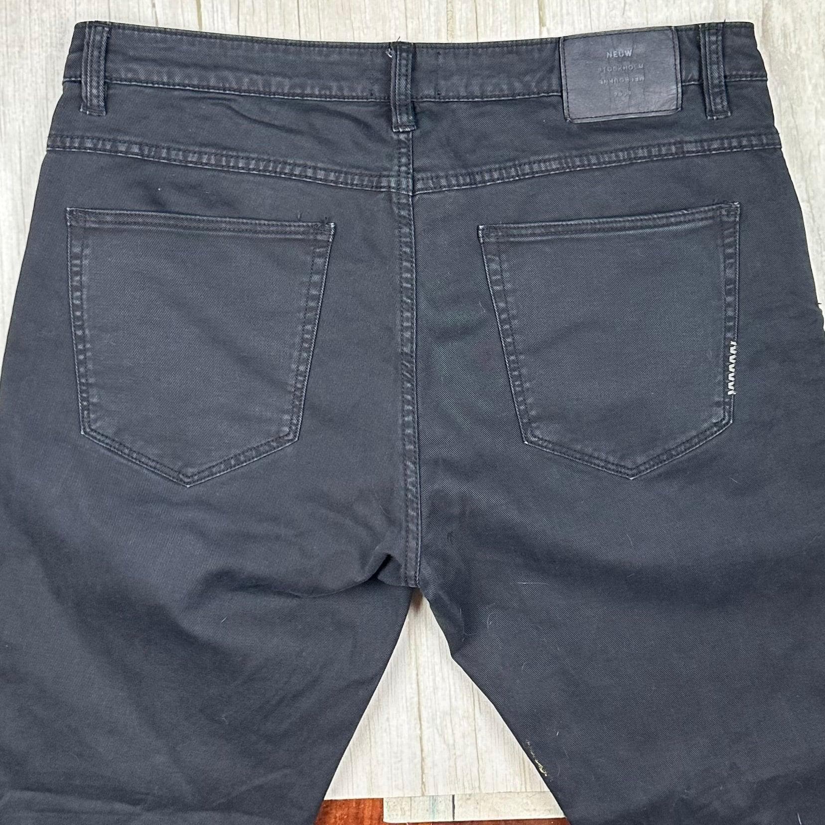 NEUW 'Lou Slim' Mens Stretch Black Jeans - Size 36/34 — photo 4 of 5