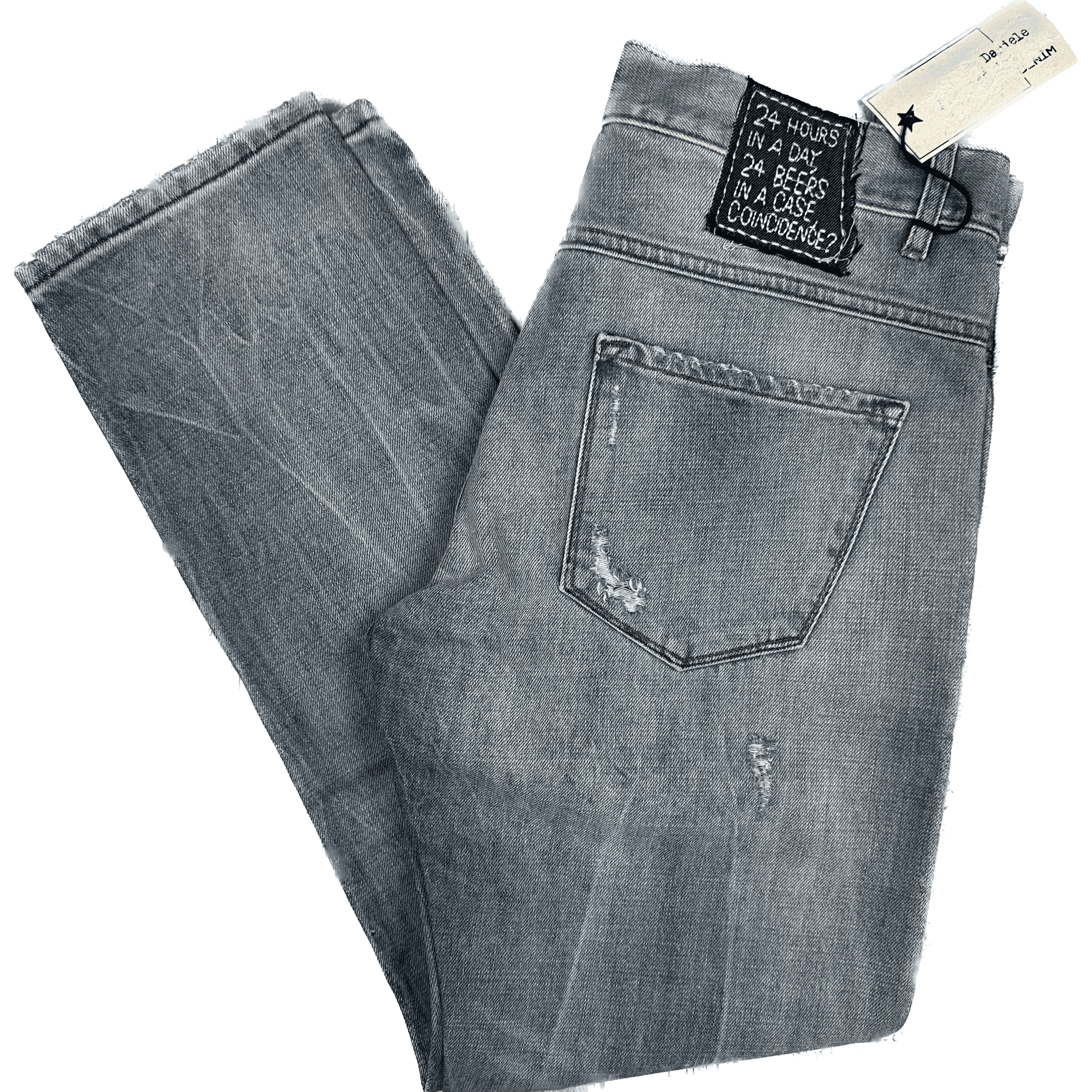 NWT -Daniele Alessandrini Italian '24 Beers' Distressed Jeans - 31 — photo 1 of 8