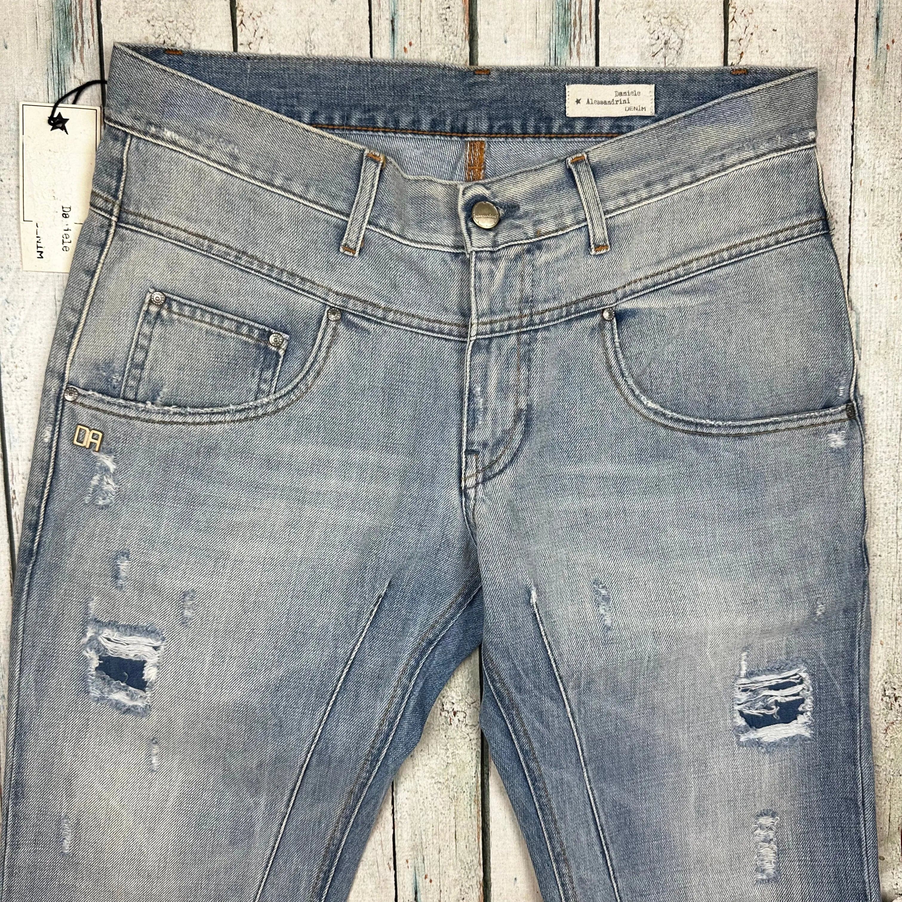 NWT -Daniele Alessandrini Italian '24 Beers' Distressed Jeans - 31 — photo 4 of 8