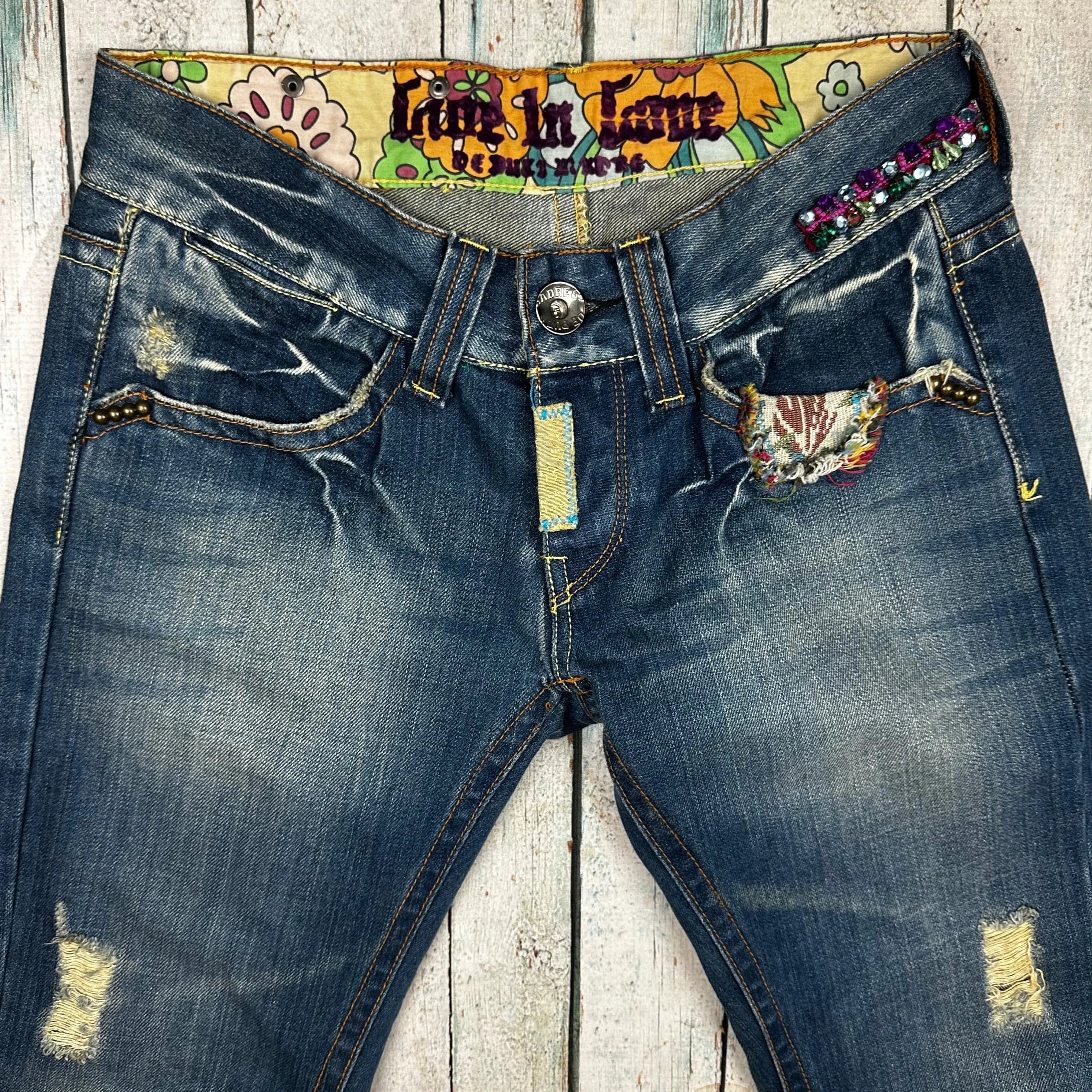 Puta De Madre Y2K Low Rise Straight Leg Jeans- Size 26 — photo 2 of 8