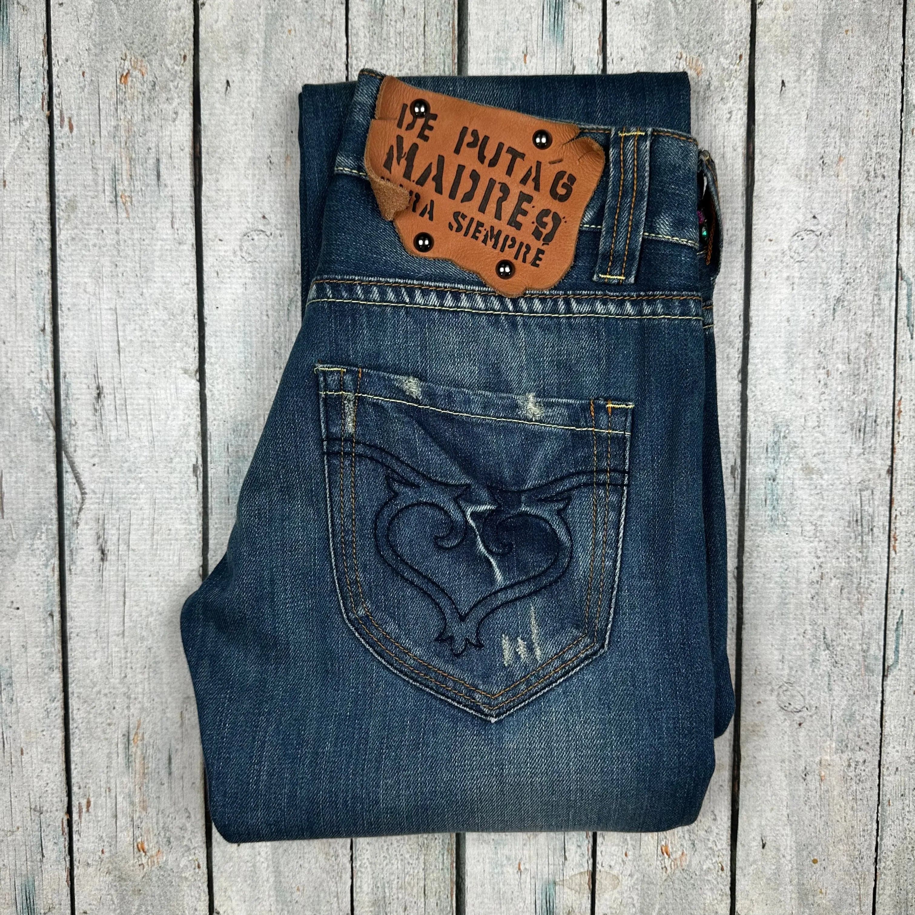 Puta De Madre Y2K Low Rise Straight Leg Jeans- Size 26 — photo 5 of 8