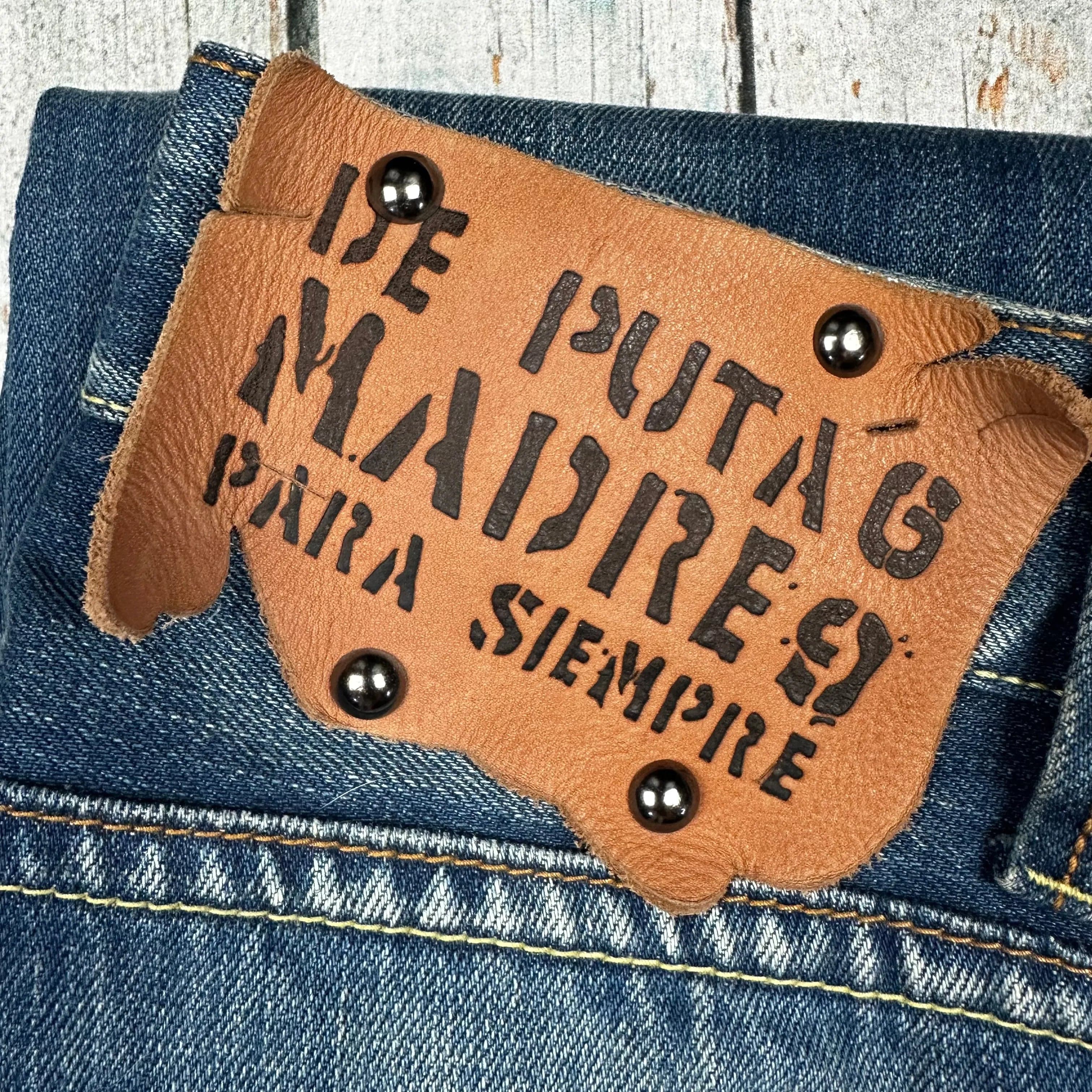 Puta De Madre Y2K Low Rise Straight Leg Jeans- Size 26 — photo 7 of 8