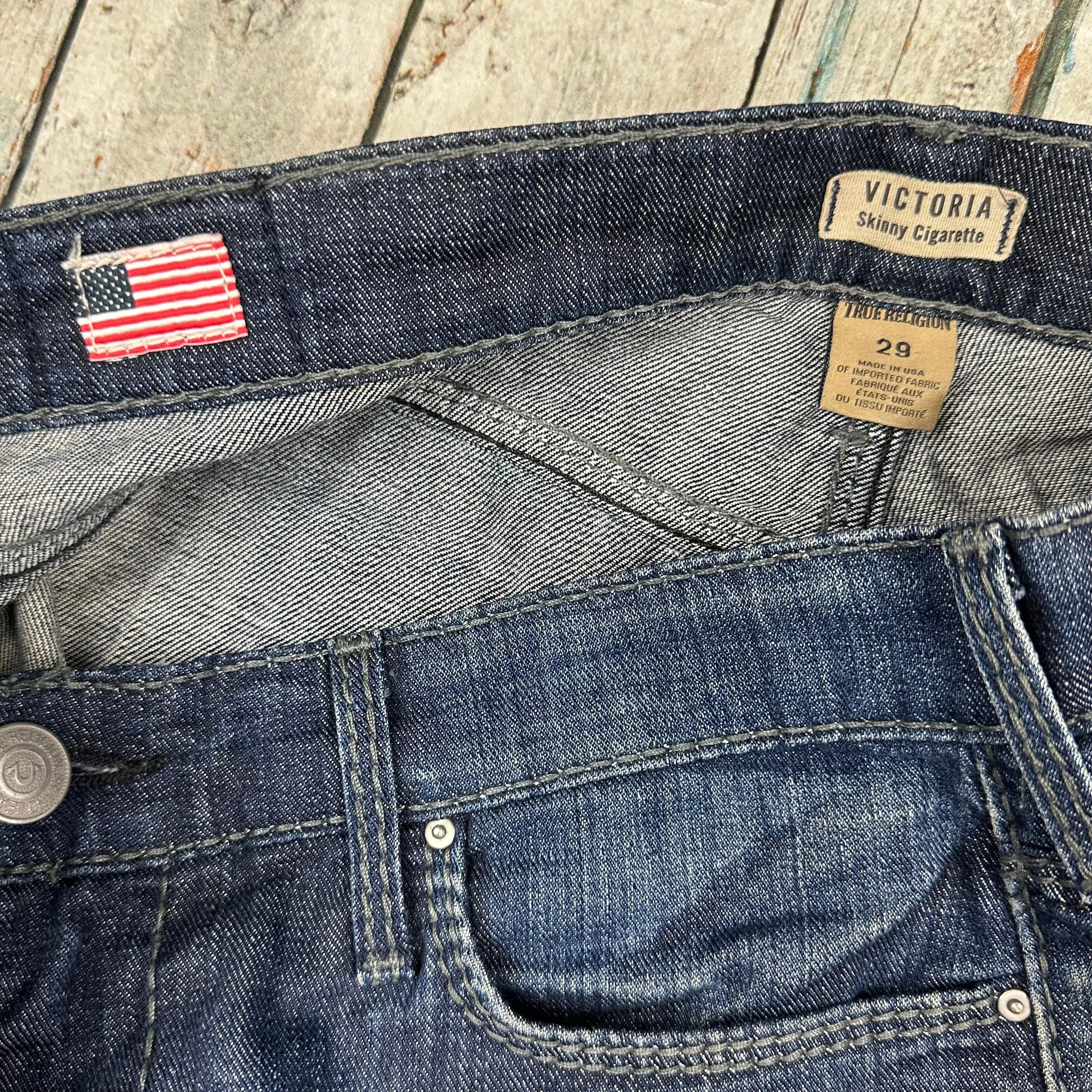 True Religion 'Victoria' Cigarette Skinny Jeans- Size 29 — photo 6 of 7