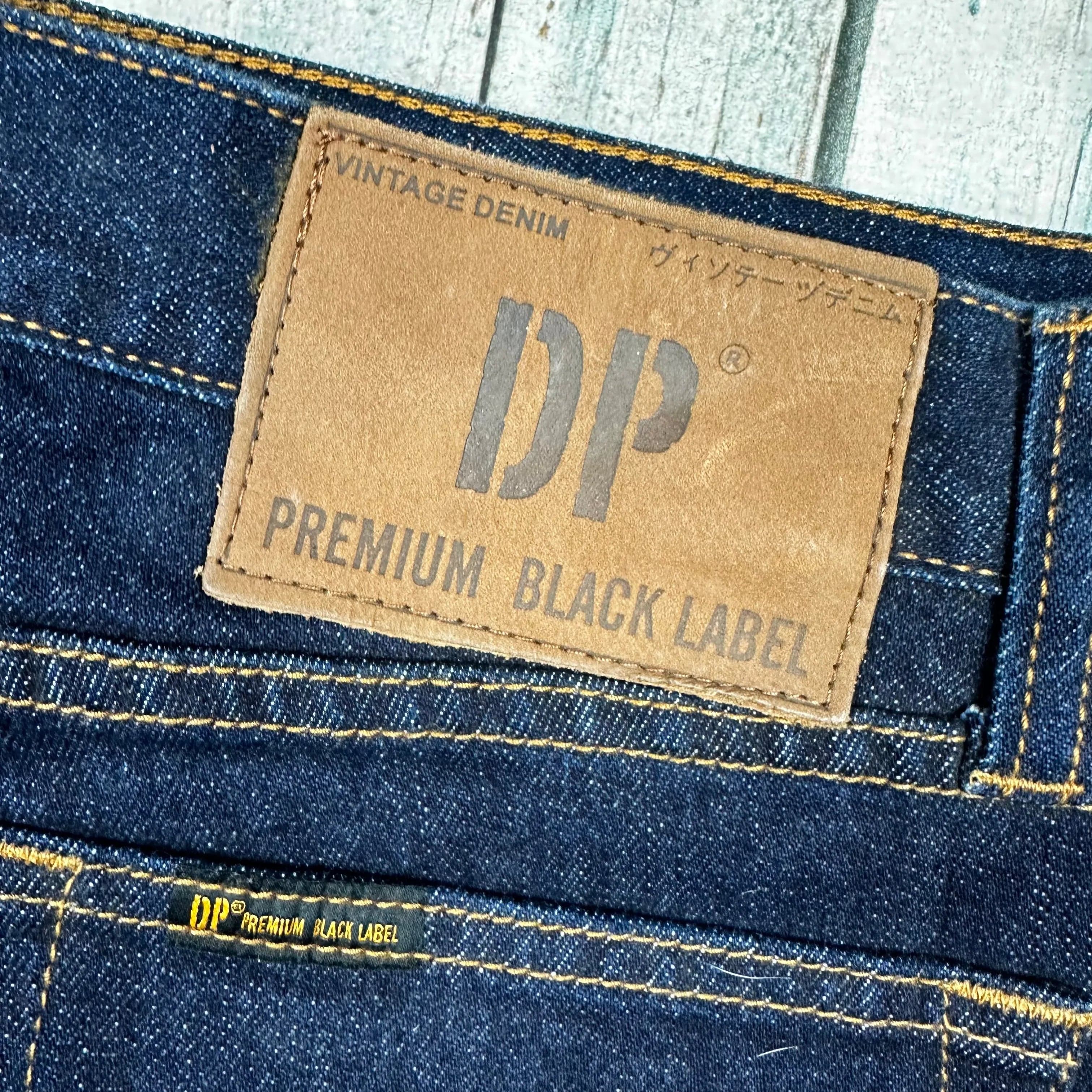 Mens Indigo DP Premium Black Label 'D505' Slim Fit Jeans - Size 34/32 — photo 6 of 7