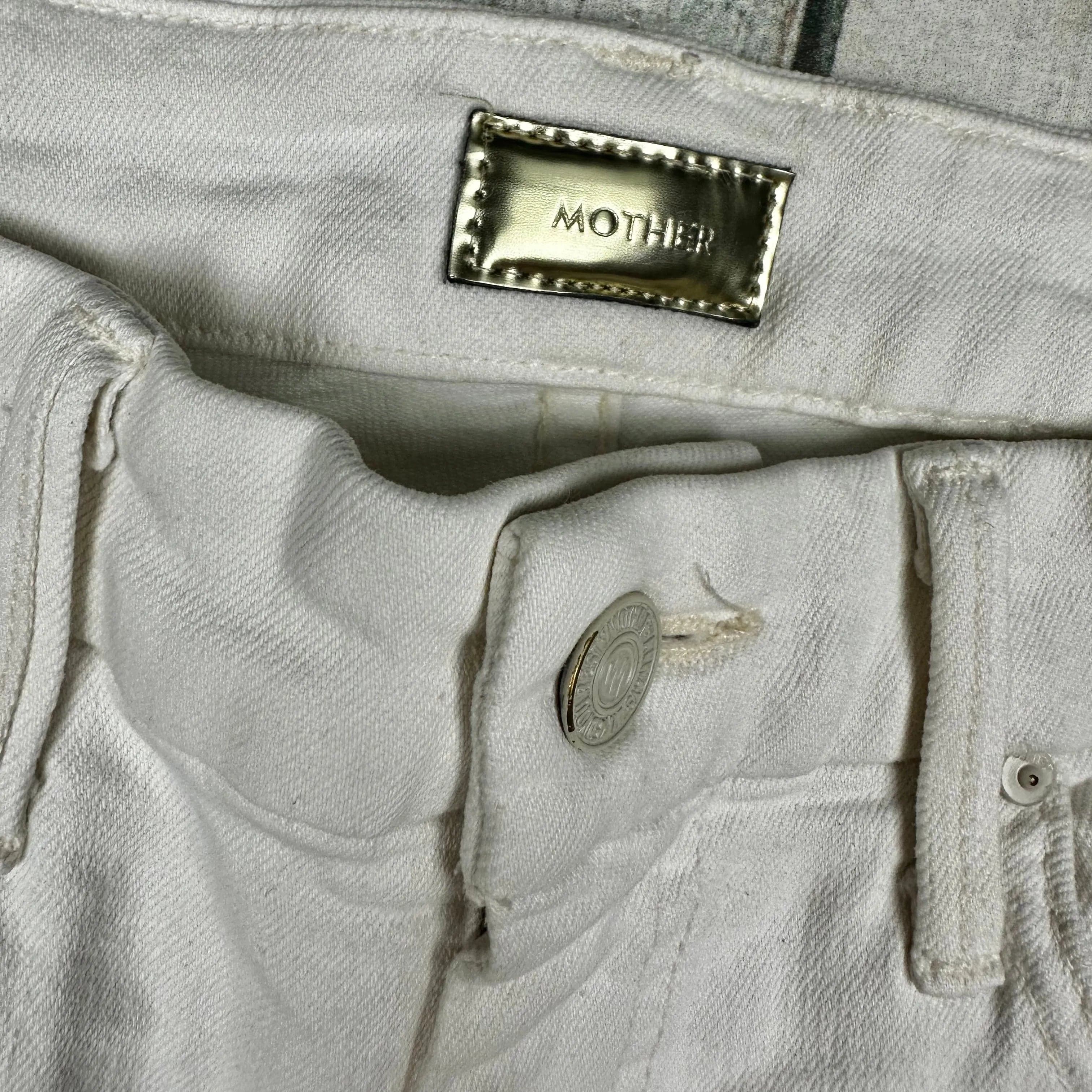 Mother 'High Waisted Looker' Whipping the Cream Jeans - Size 28 — photo 6 of 10
